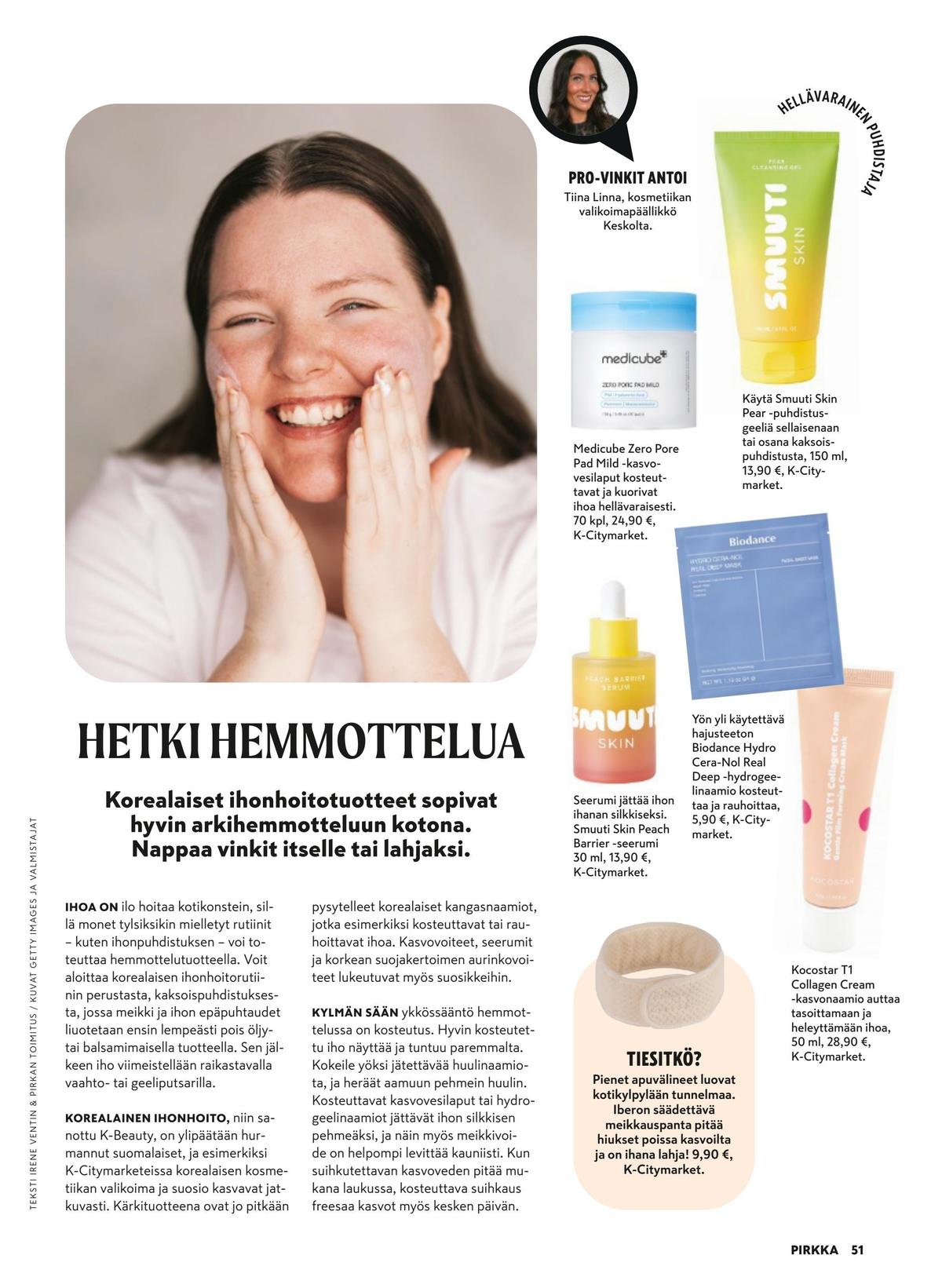 Katso ketjun Pirkka tarjouslehti viikolta 51 sivustolla Viikkotarjoukset.fi. Löydät monia hyviä tarjouksia erilaisista tuotteista. Lue tarjouslehti täältä! Sivu 51