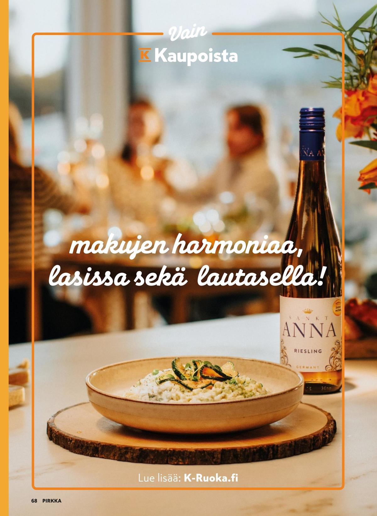 Katso ketjun Pirkka tarjouslehti viikolta 51 sivustolla Viikkotarjoukset.fi. Löydät monia hyviä tarjouksia erilaisista tuotteista. Lue tarjouslehti täältä! Sivu 68