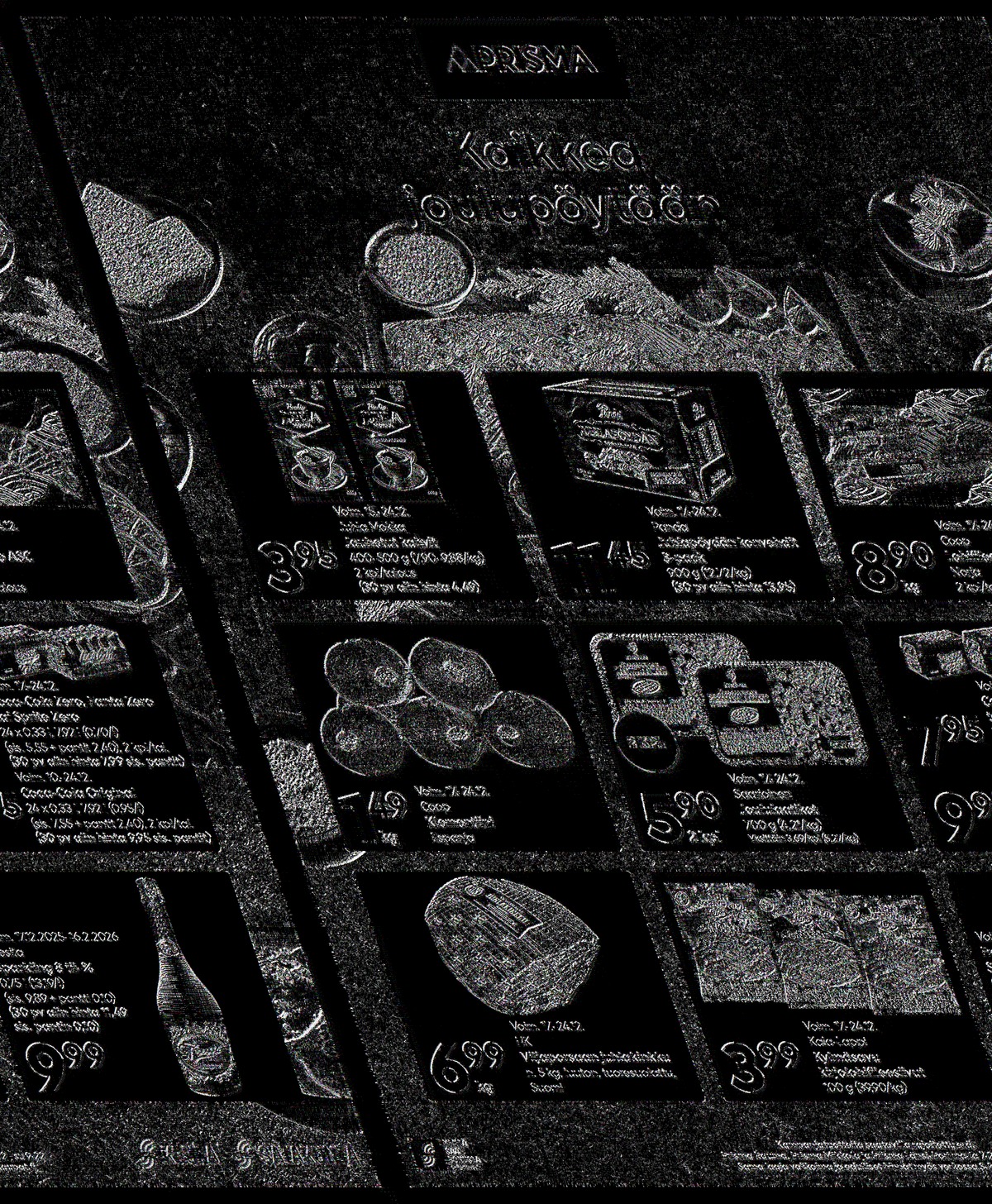 Katso ketjun Prisma region tarjouslehti viikolta 51 sivustolla Viikkotarjoukset.fi. Löydät monia hyviä tarjouksia erilaisista tuotteista. Lue tarjouslehti täältä! Sivu 1