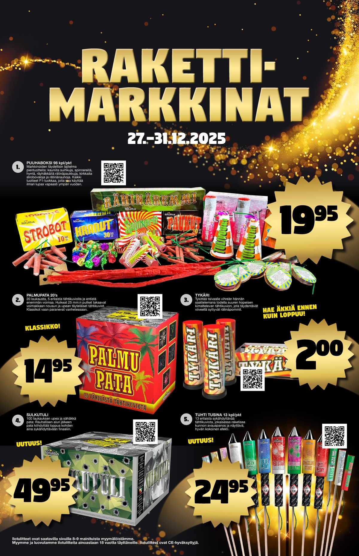 Katso ketjun Tokmanni tarjouslehti viikolta 52 sivustolla Viikkotarjoukset.fi. Löydät monia hyviä tarjouksia erilaisista tuotteista. Lue tarjouslehti täältä! Sivu 7