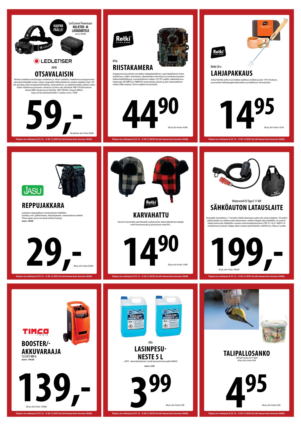 Katso ketjun Keskinen tarjouslehti viikolta 52 sivustolla Viikkotarjoukset.fi. Löydät monia hyviä tarjouksia erilaisista tuotteista. Lue tarjouslehti täältä! Sivu 20