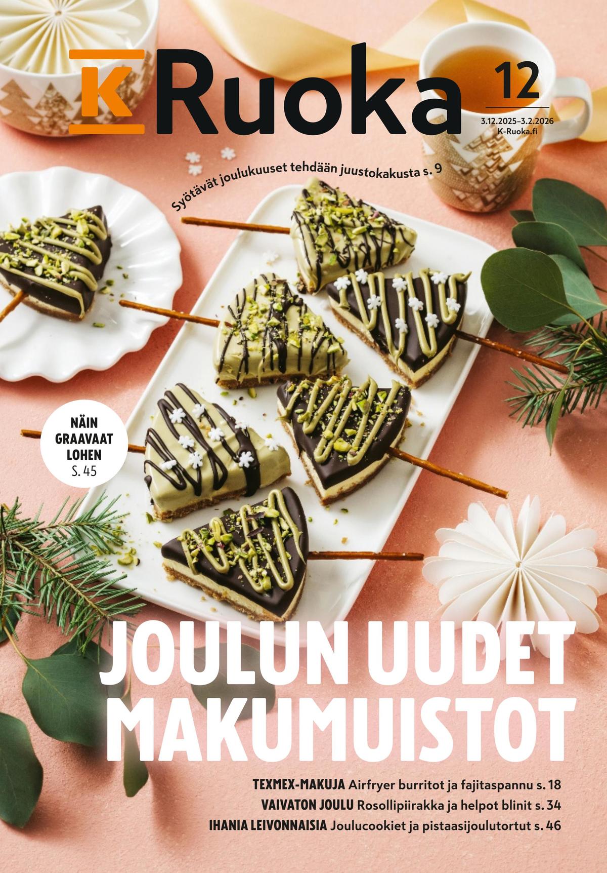 Katso ketjun K-Ruoka tarjouslehti viikolta 1 sivustolla Viikkotarjoukset.fi. Löydät monia hyviä tarjouksia erilaisista tuotteista. Lue tarjouslehti täältä! Sivu 1