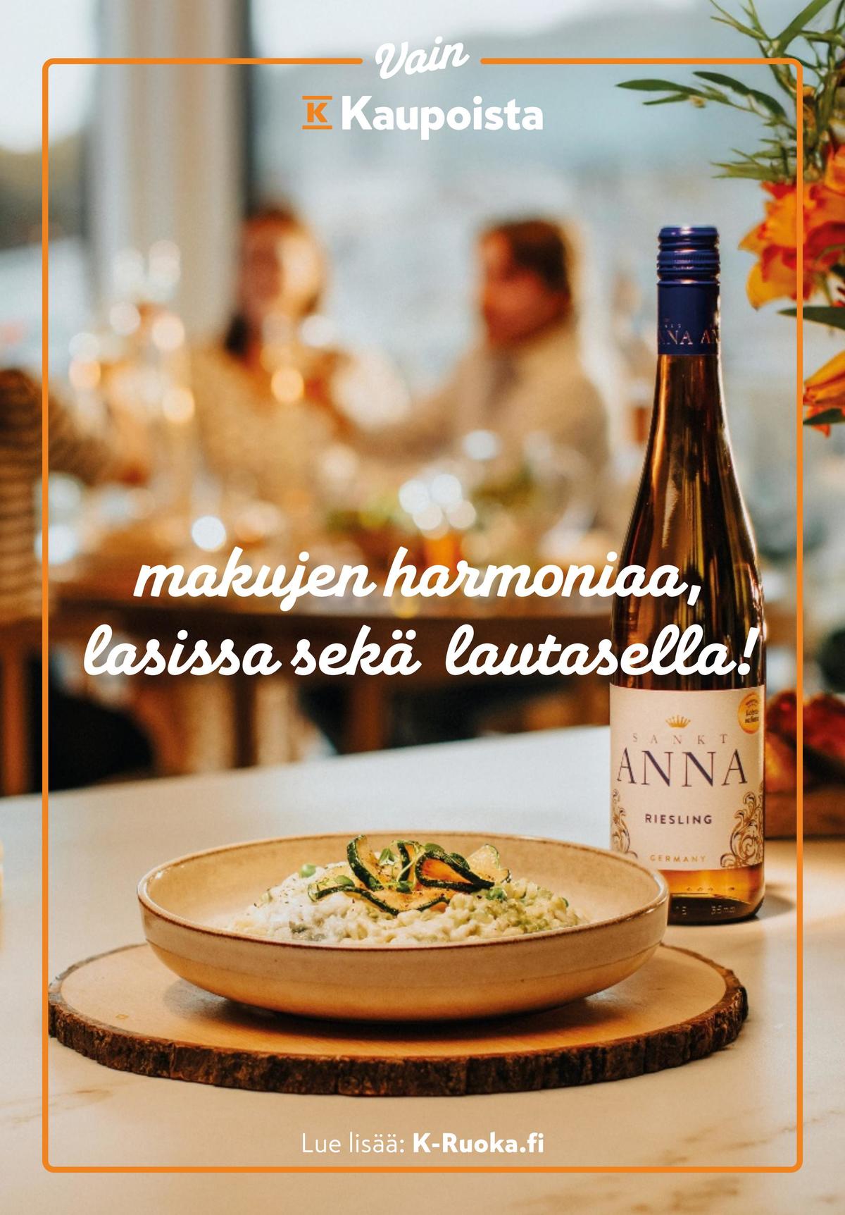 Katso ketjun K-Ruoka tarjouslehti viikolta 1 sivustolla Viikkotarjoukset.fi. Löydät monia hyviä tarjouksia erilaisista tuotteista. Lue tarjouslehti täältä! Sivu 42