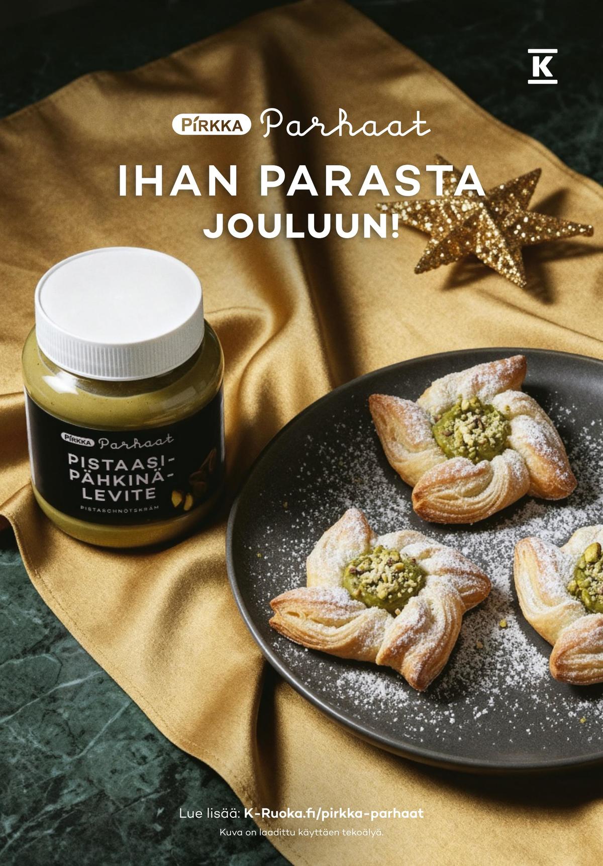 Katso ketjun K-Ruoka tarjouslehti viikolta 1 sivustolla Viikkotarjoukset.fi. Löydät monia hyviä tarjouksia erilaisista tuotteista. Lue tarjouslehti täältä! Sivu 54