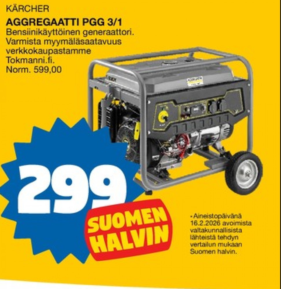 Tarjoukset ja hintavertailu haulla Kärcher, , Aggregaatit 0.000 kpl 1 kappale €299.00