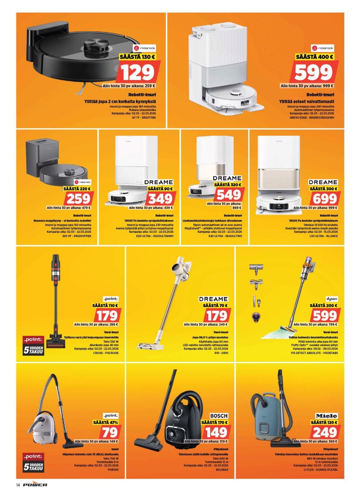 Katso ketjun Power tarjouslehti viikolta 10 sivustolla Viikkotarjoukset.fi. Löydät monia hyviä tarjouksia erilaisista tuotteista. Lue tarjouslehti täältä! Sivu 16