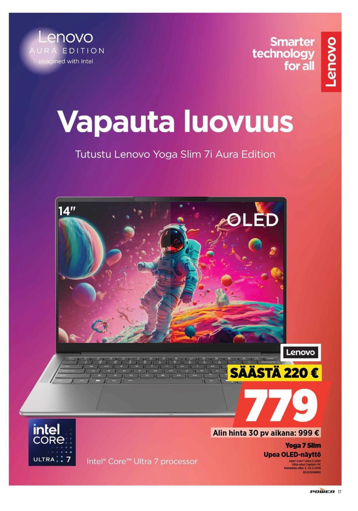 Katso ketjun Power tarjouslehti viikolta 10 sivustolla Viikkotarjoukset.fi. Löydät monia hyviä tarjouksia erilaisista tuotteista. Lue tarjouslehti täältä! Sivu 19