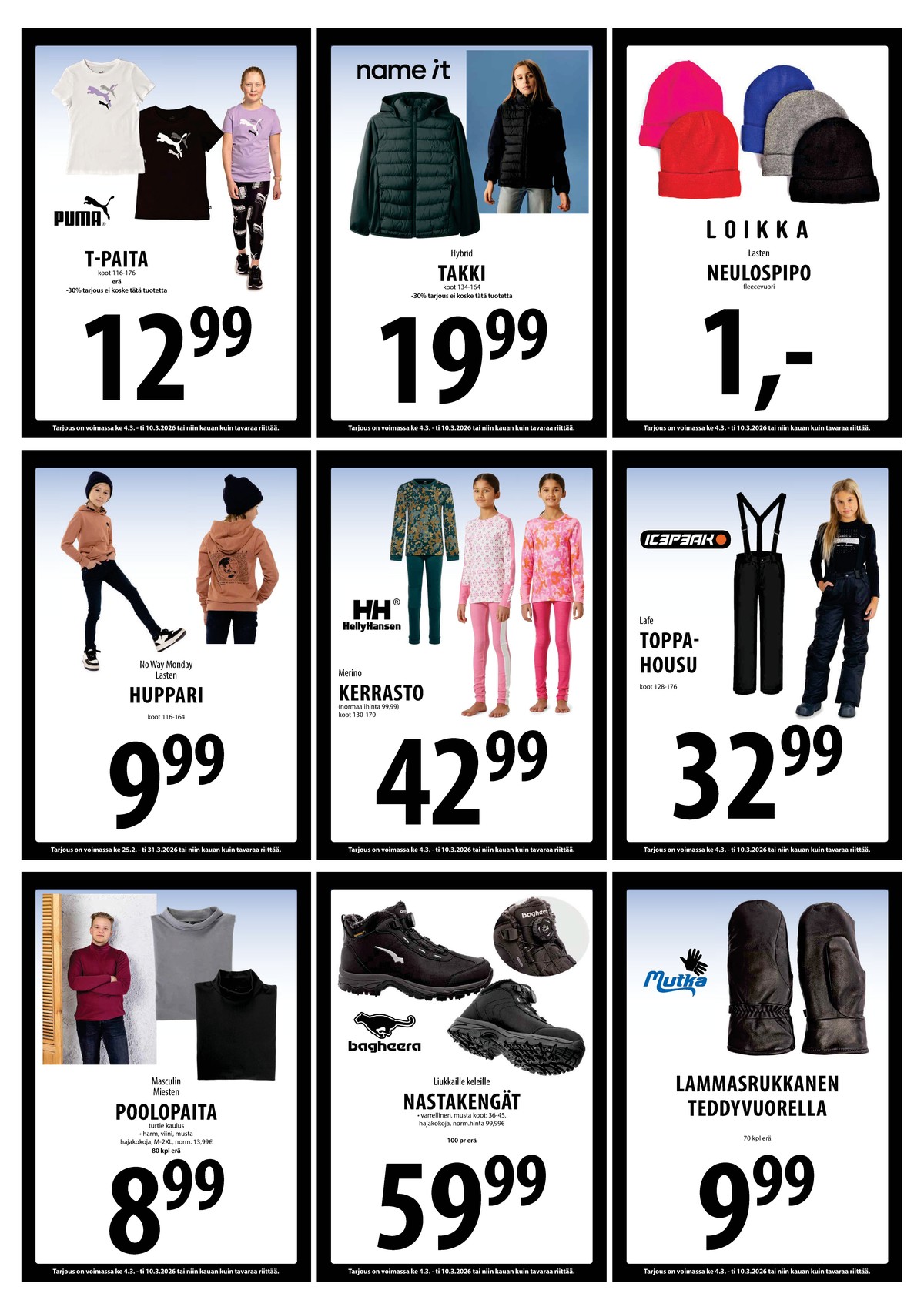 Katso ketjun Keskinen tarjouslehti viikolta 10 sivustolla Viikkotarjoukset.fi. Löydät monia hyviä tarjouksia erilaisista tuotteista. Lue tarjouslehti täältä! Sivu 13