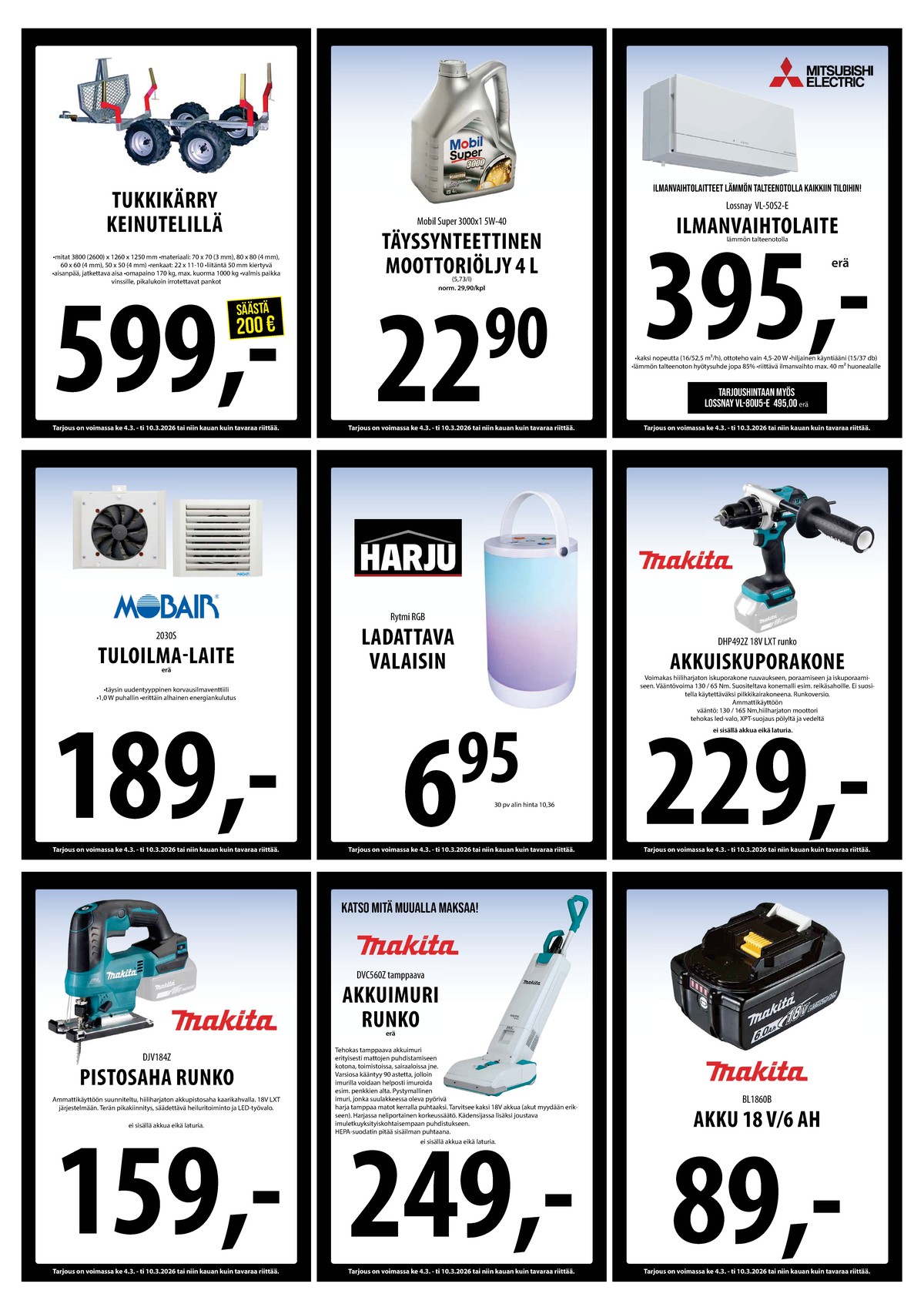 Katso ketjun Keskinen tarjouslehti viikolta 10 sivustolla Viikkotarjoukset.fi. Löydät monia hyviä tarjouksia erilaisista tuotteista. Lue tarjouslehti täältä! Sivu 18