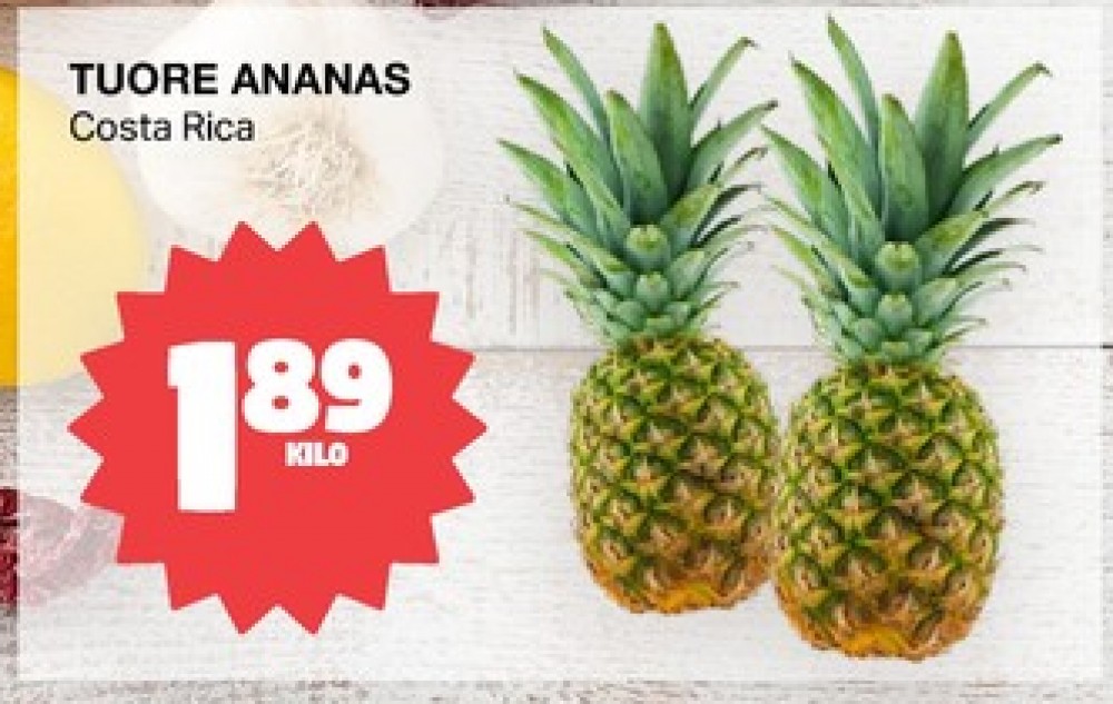 Tarjoukset ja hintavertailu haulla ei määritelty, , Ananakset 1.000 kg 1 paketti(a) €1.89