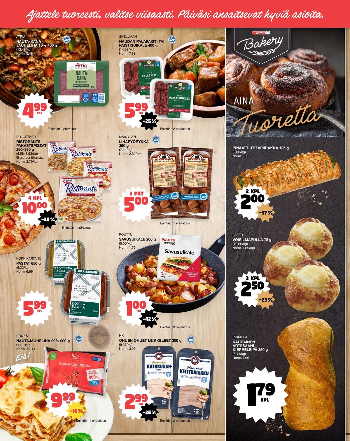 Katso ketjun Tokmanni tarjouslehti viikolta 10 sivustolla Viikkotarjoukset.fi. Löydät monia hyviä tarjouksia erilaisista tuotteista. Lue tarjouslehti täältä! Sivu 2