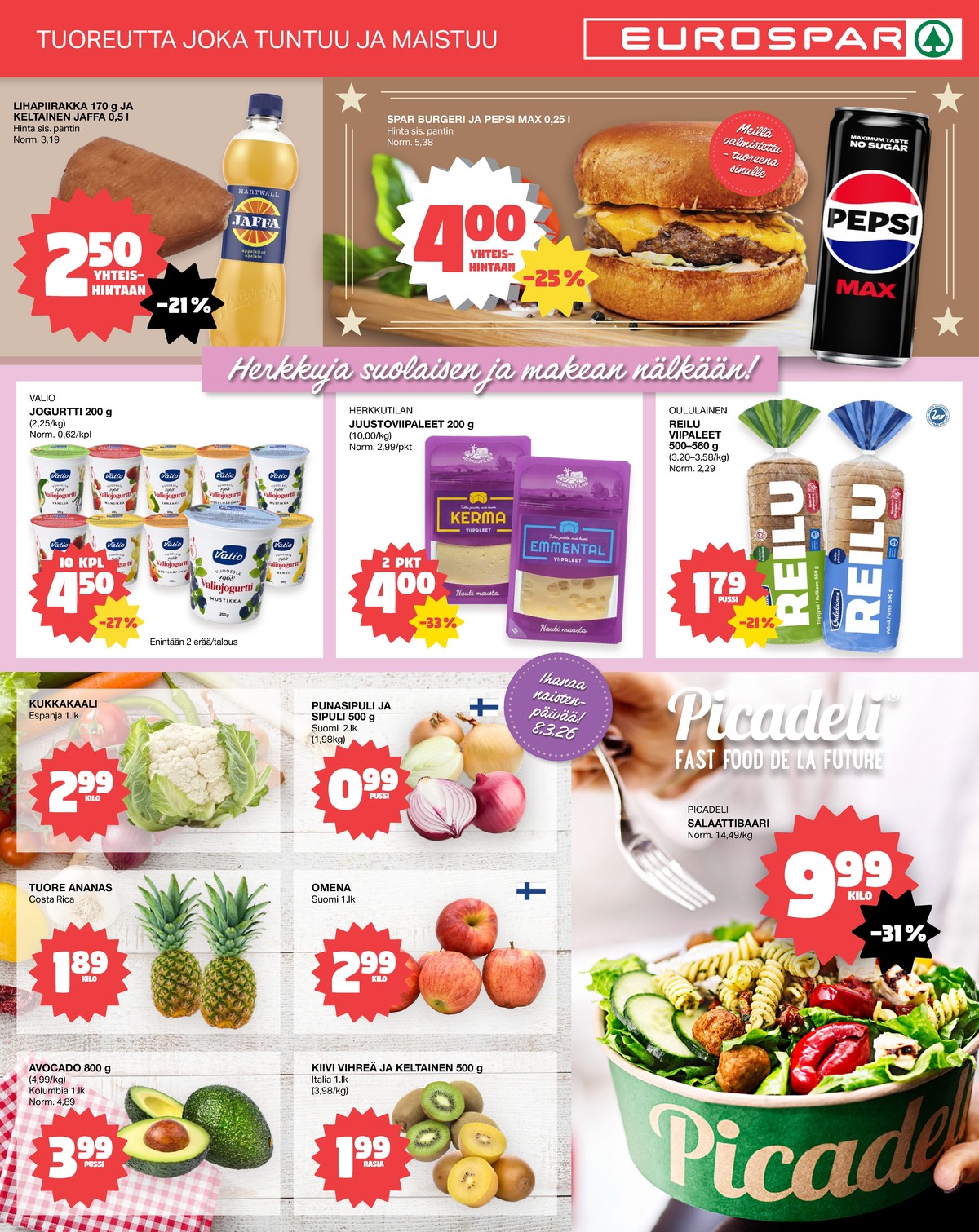 Katso ketjun Tokmanni tarjouslehti viikolta 10 sivustolla Viikkotarjoukset.fi. Löydät monia hyviä tarjouksia erilaisista tuotteista. Lue tarjouslehti täältä! Sivu 3