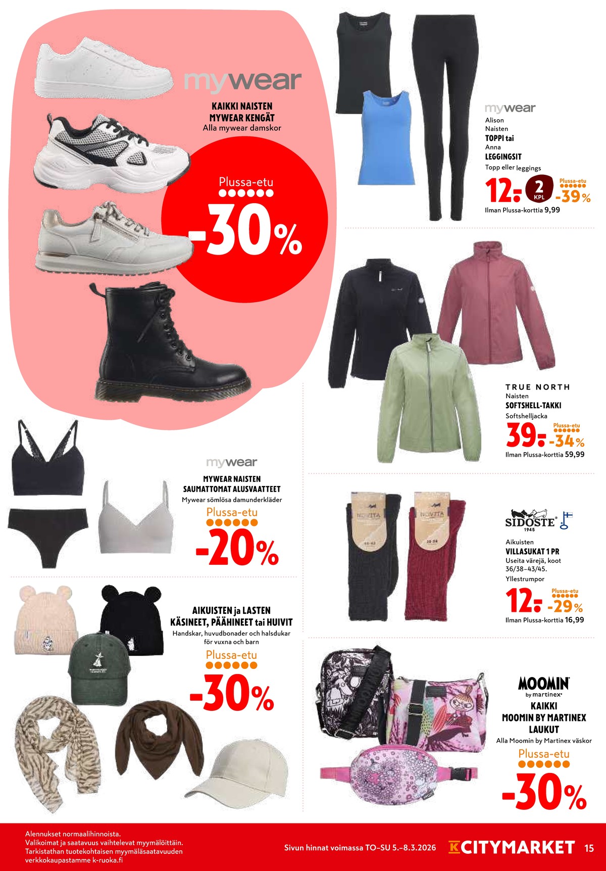 Katso ketjun K-Citymarket tarjouslehti viikolta 10 sivustolla Viikkotarjoukset.fi. Löydät monia hyviä tarjouksia erilaisista tuotteista. Lue tarjouslehti täältä! Sivu 15