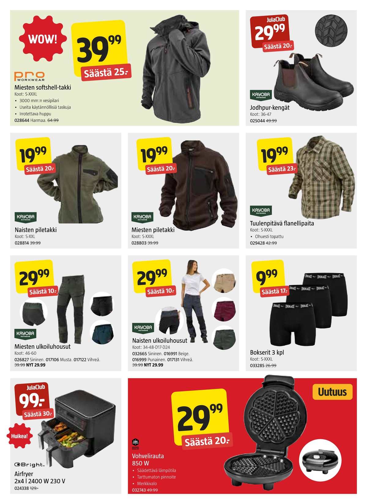 Katso ketjun Jula tarjouslehti viikolta 10 sivustolla Viikkotarjoukset.fi. Löydät monia hyviä tarjouksia erilaisista tuotteista. Lue tarjouslehti täältä! Sivu 6