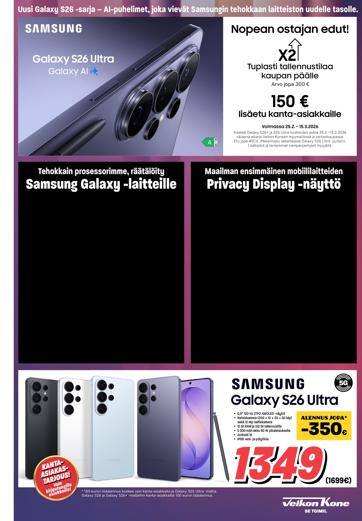 Katso ketjun Veikon Kone tarjouslehti viikolta 11 sivustolla Viikkotarjoukset.fi. Löydät monia hyviä tarjouksia erilaisista tuotteista, esimerkiksi %product1% tai muista tuotteista. Lue tarjouslehti täältä! Sivu 9