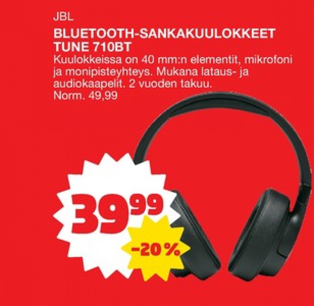 Tarjoukset ja hintavertailu haulla JBL, , Bluetooth-kuulokkeet 0.000 kpl 1 kappale €39.99