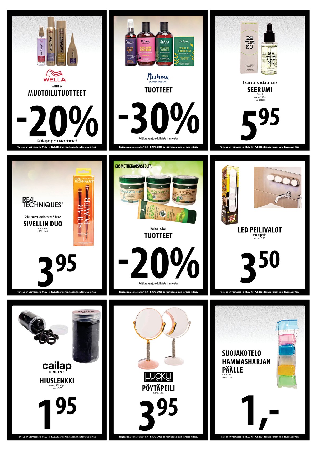 Katso ketjun Keskinen tarjouslehti viikolta 11 sivustolla Viikkotarjoukset.fi. Löydät monia hyviä tarjouksia erilaisista tuotteista. Lue tarjouslehti täältä! Sivu 14