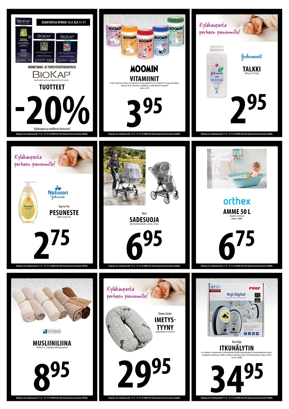 Katso ketjun Keskinen tarjouslehti viikolta 11 sivustolla Viikkotarjoukset.fi. Löydät monia hyviä tarjouksia erilaisista tuotteista. Lue tarjouslehti täältä! Sivu 15