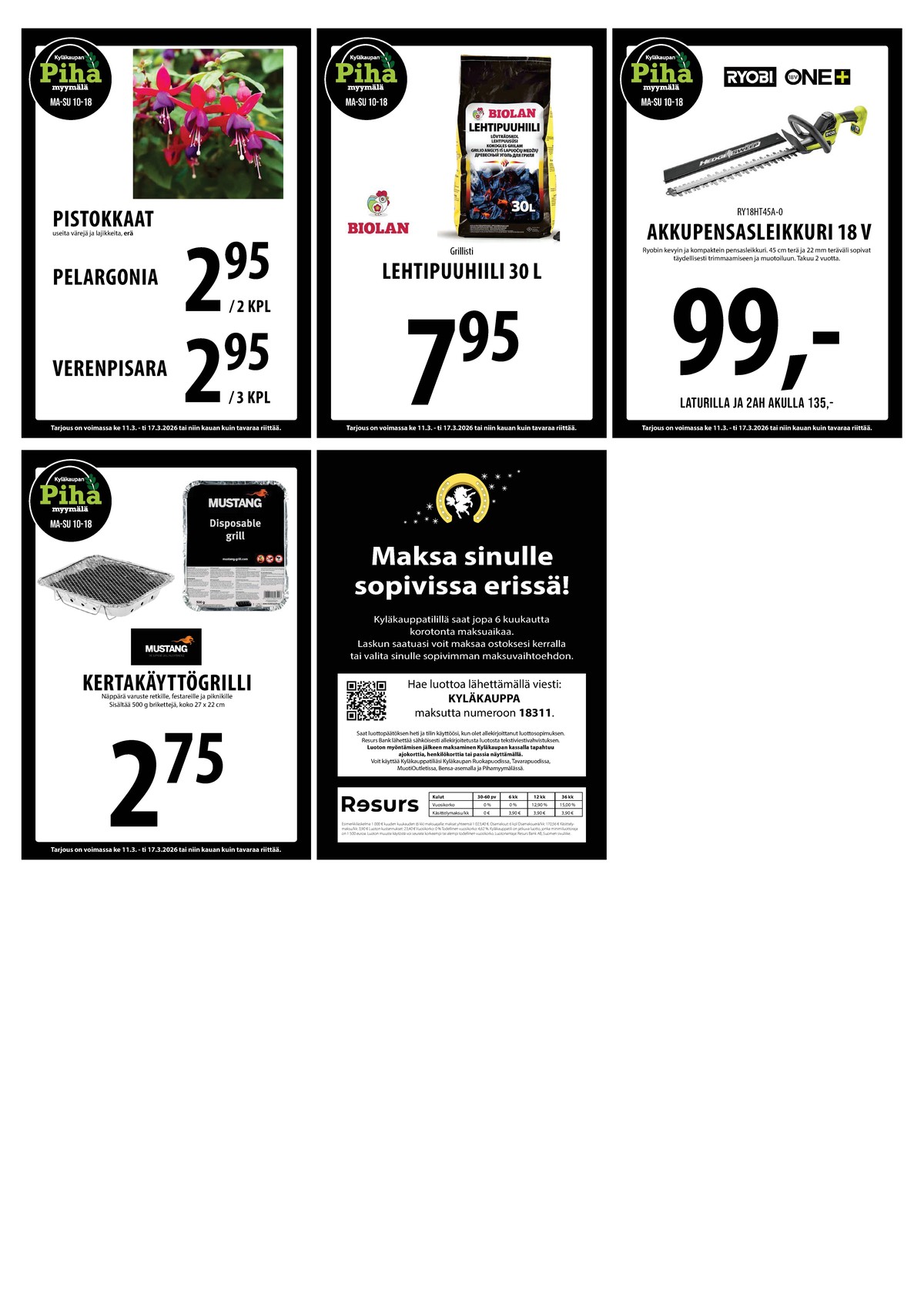 Katso ketjun Keskinen tarjouslehti viikolta 11 sivustolla Viikkotarjoukset.fi. Löydät monia hyviä tarjouksia erilaisista tuotteista. Lue tarjouslehti täältä! Sivu 25