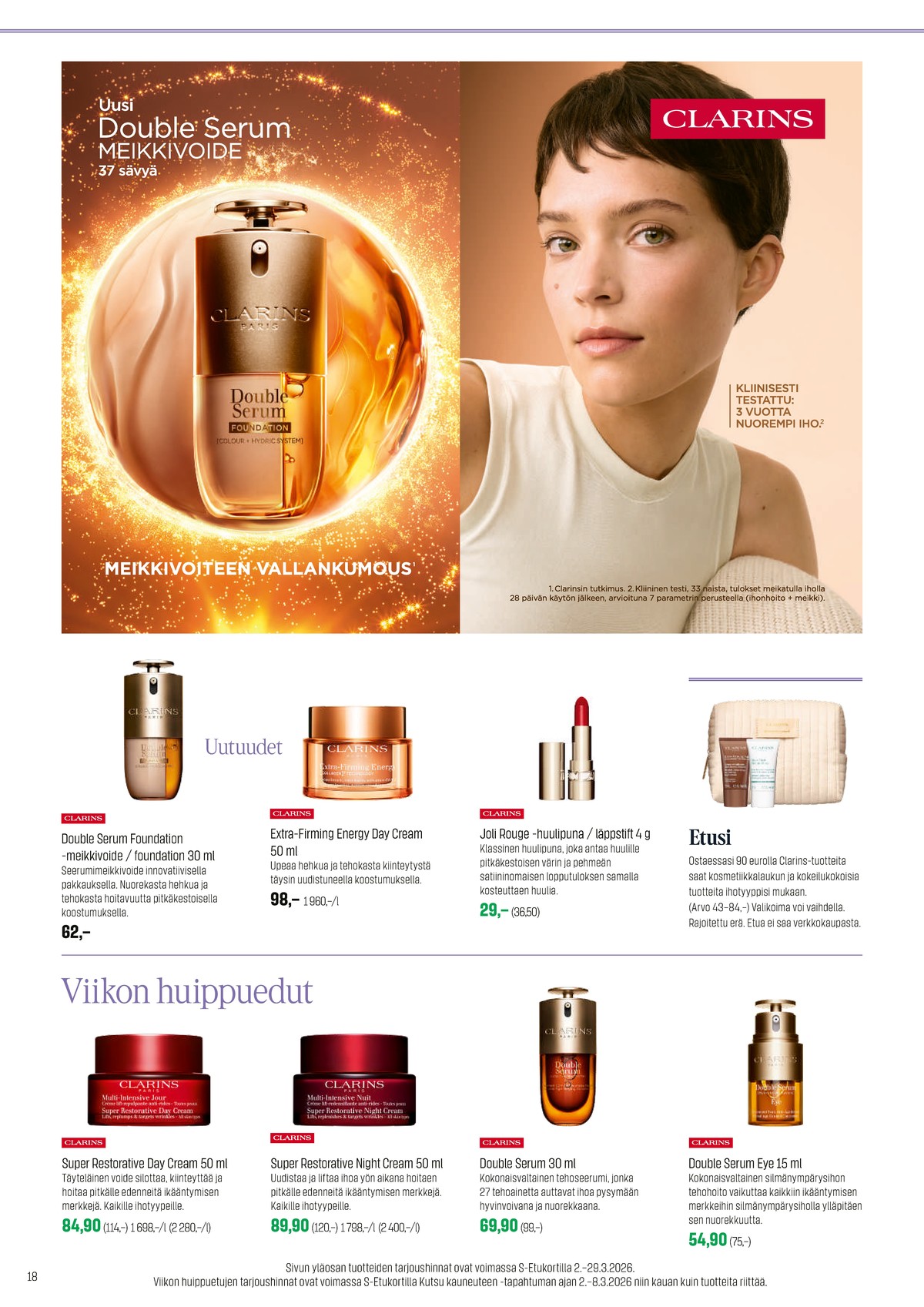 Katso ketjun Sokos tarjouslehti viikolta 12 sivustolla Viikkotarjoukset.fi. Löydät monia hyviä tarjouksia erilaisista tuotteista. Lue tarjouslehti täältä! Sivu 18