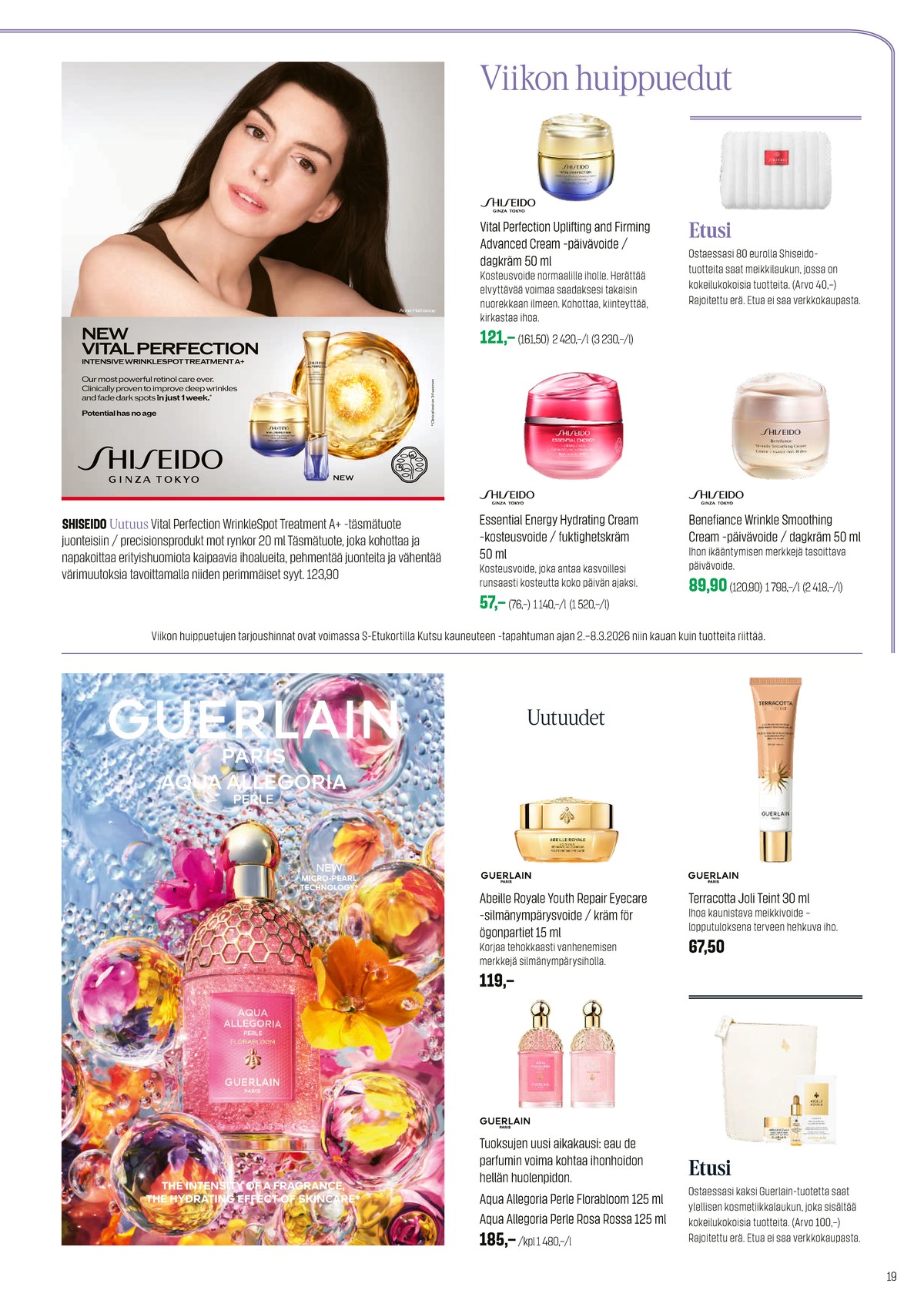 Katso ketjun Sokos tarjouslehti viikolta 12 sivustolla Viikkotarjoukset.fi. Löydät monia hyviä tarjouksia erilaisista tuotteista. Lue tarjouslehti täältä! Sivu 19