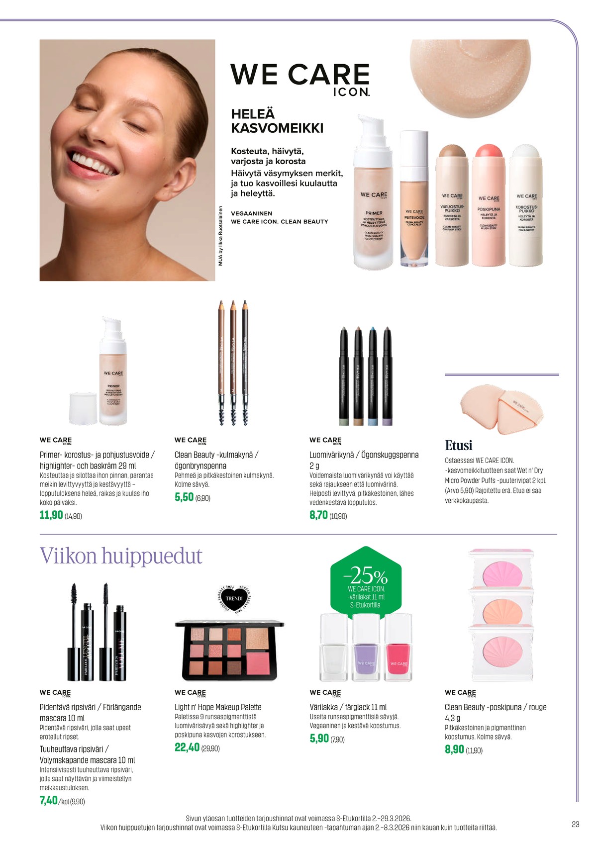 Katso ketjun Sokos tarjouslehti viikolta 12 sivustolla Viikkotarjoukset.fi. Löydät monia hyviä tarjouksia erilaisista tuotteista. Lue tarjouslehti täältä! Sivu 23