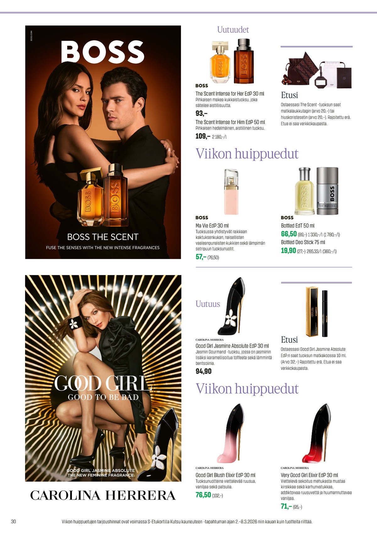 Katso ketjun Sokos tarjouslehti viikolta 12 sivustolla Viikkotarjoukset.fi. Löydät monia hyviä tarjouksia erilaisista tuotteista. Lue tarjouslehti täältä! Sivu 30