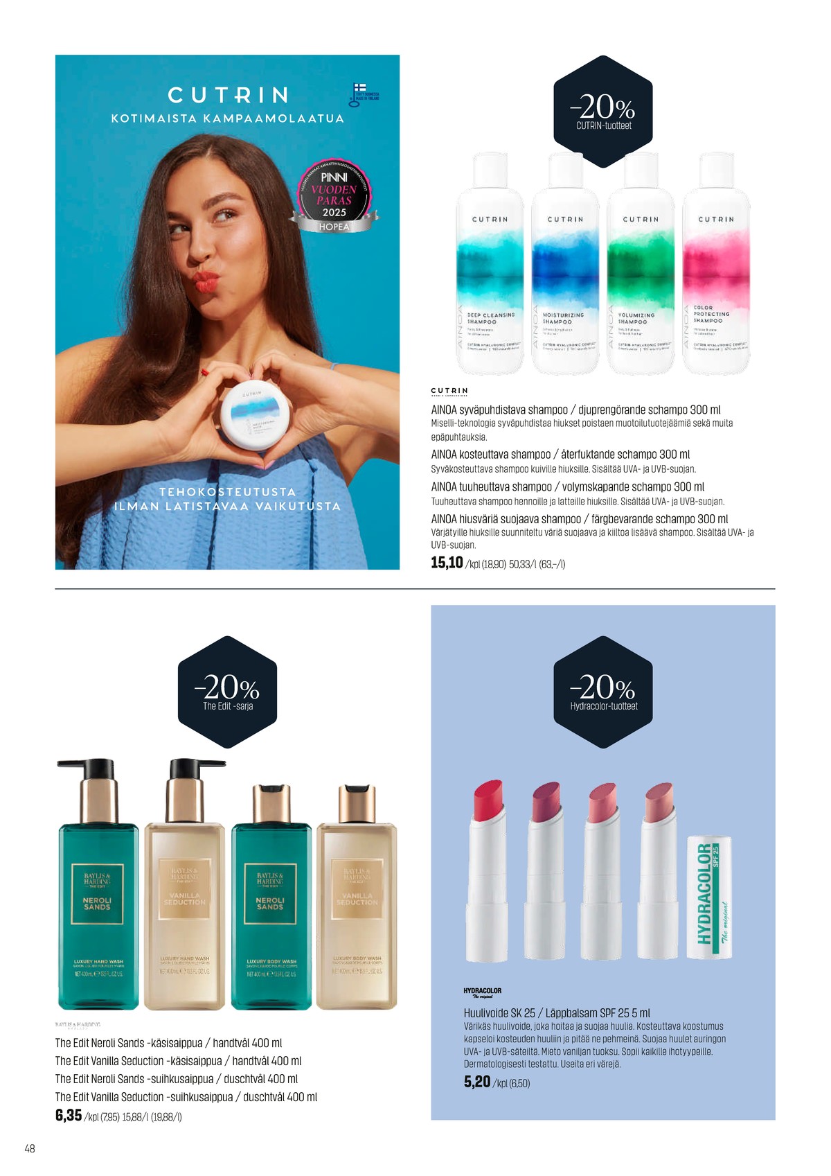 Katso ketjun Sokos tarjouslehti viikolta 12 sivustolla Viikkotarjoukset.fi. Löydät monia hyviä tarjouksia erilaisista tuotteista. Lue tarjouslehti täältä! Sivu 48