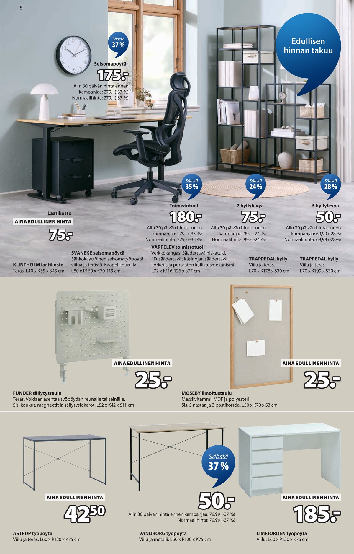 Katso ketjun Jysk tarjouslehti viikolta 12 sivustolla Viikkotarjoukset.fi. Löydät monia hyviä tarjouksia erilaisista tuotteista, esimerkiksi %product1% tai muista tuotteista. Lue tarjouslehti täältä! Sivu 9