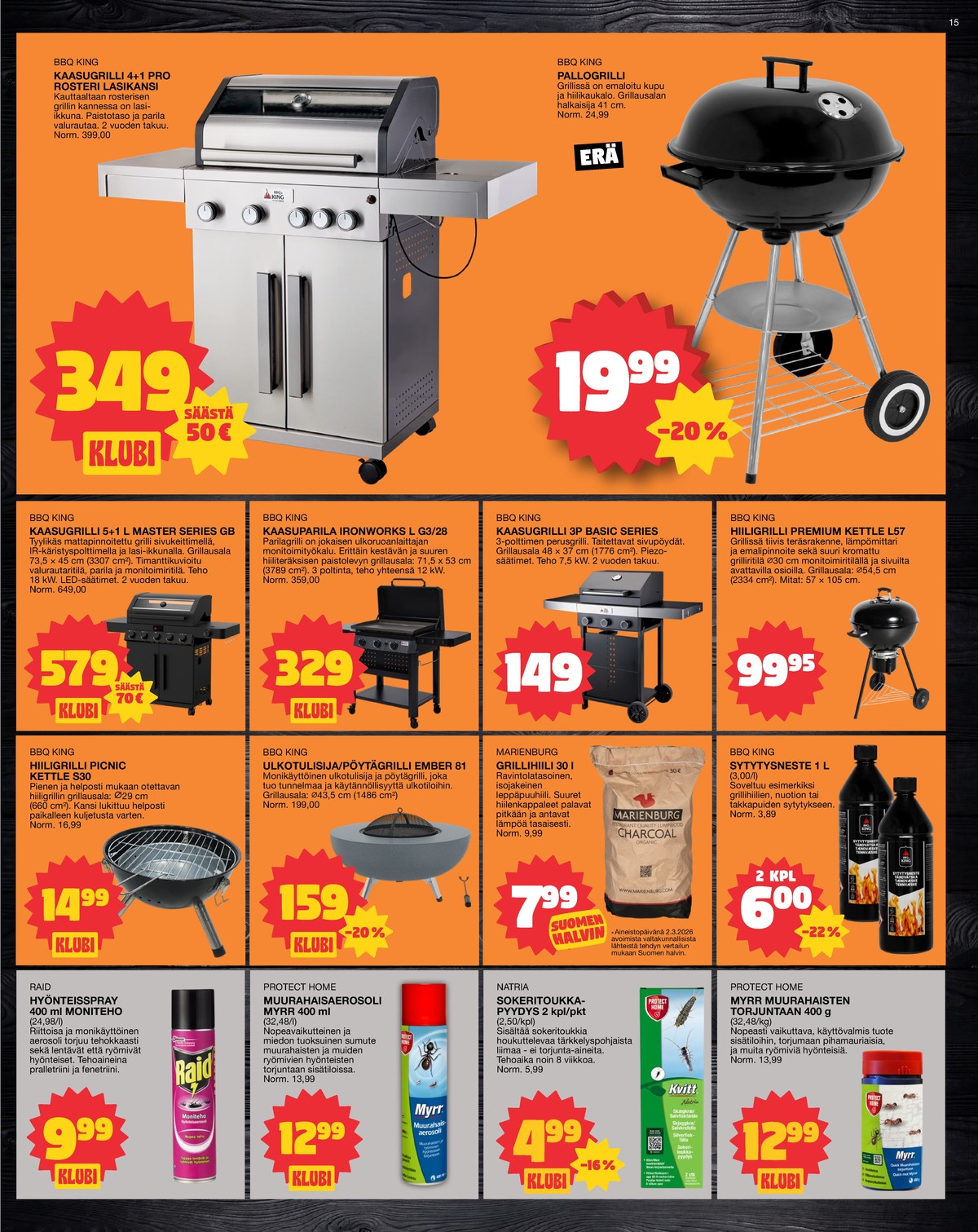 Katso ketjun Tokmanni tarjouslehti viikolta 12 sivustolla Viikkotarjoukset.fi. Löydät monia hyviä tarjouksia erilaisista tuotteista. Lue tarjouslehti täältä! Sivu 15