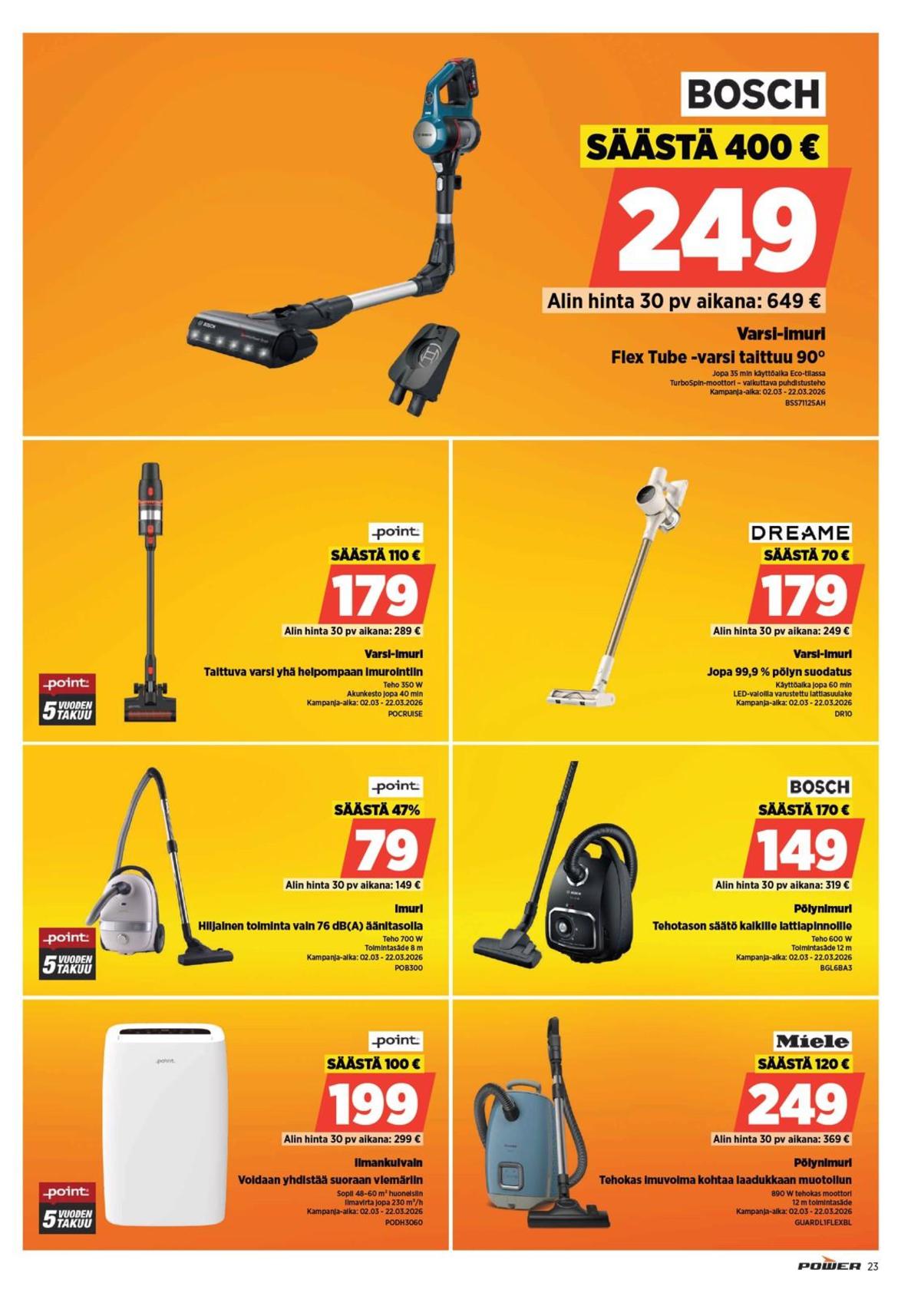 Katso ketjun Power tarjouslehti viikolta 12 sivustolla Viikkotarjoukset.fi. Löydät monia hyviä tarjouksia erilaisista tuotteista. Lue tarjouslehti täältä! Sivu 24