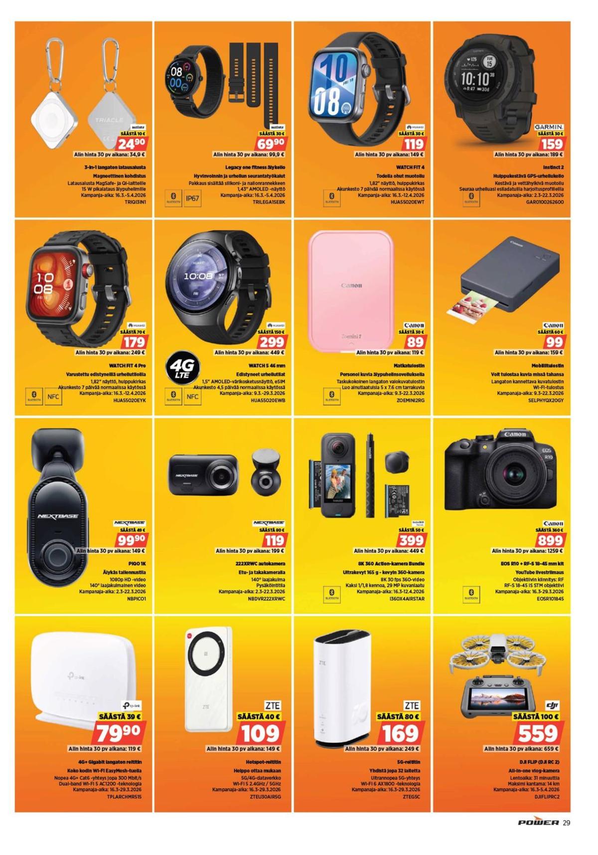 Katso ketjun Power tarjouslehti viikolta 12 sivustolla Viikkotarjoukset.fi. Löydät monia hyviä tarjouksia erilaisista tuotteista. Lue tarjouslehti täältä! Sivu 30