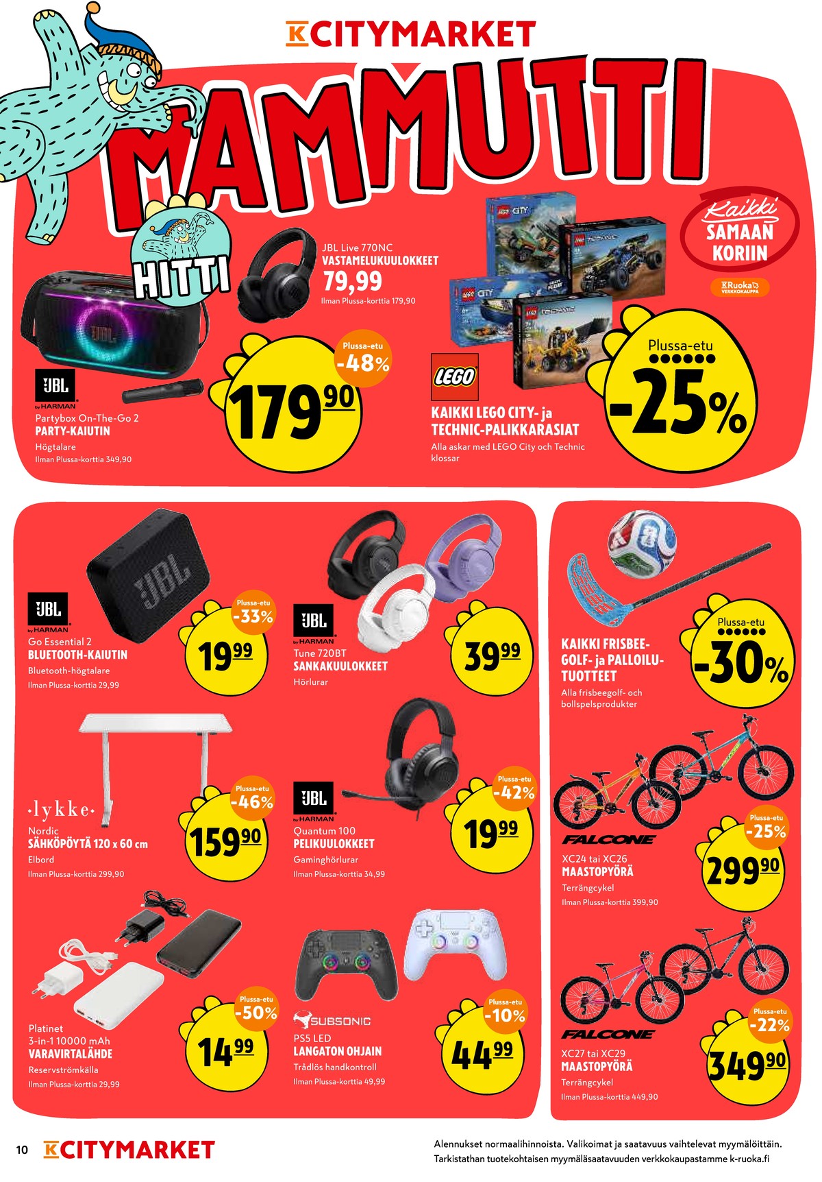 Katso ketjun K-Citymarket tarjouslehti viikolta 12 sivustolla Viikkotarjoukset.fi. Löydät monia hyviä tarjouksia erilaisista tuotteista. Lue tarjouslehti täältä! Sivu 10