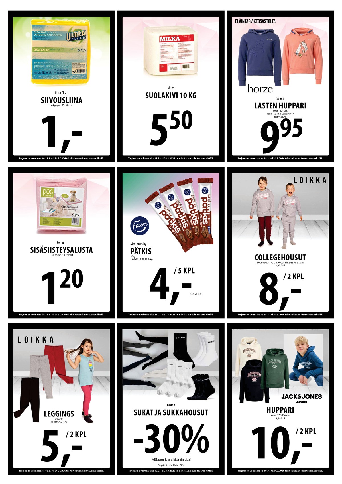 Katso ketjun Keskinen tarjouslehti viikolta 12 sivustolla Viikkotarjoukset.fi. Löydät monia hyviä tarjouksia erilaisista tuotteista. Lue tarjouslehti täältä! Sivu 16