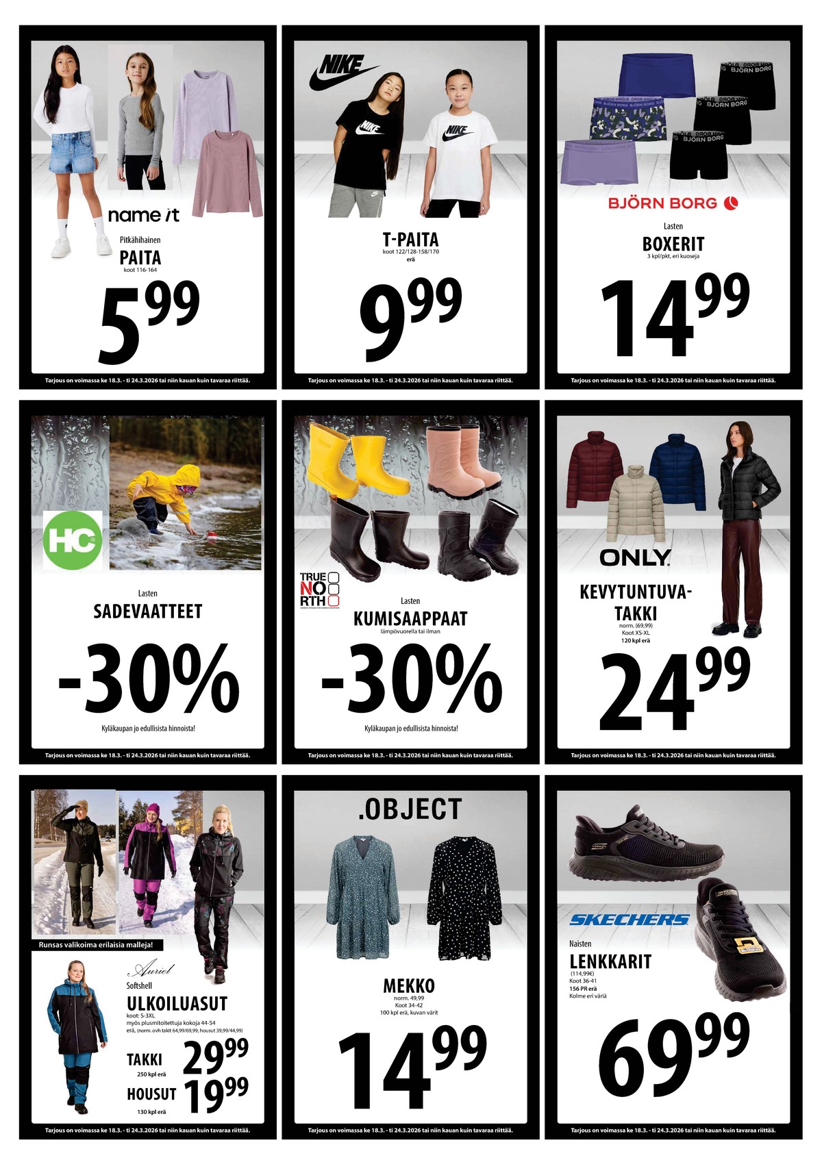 Katso ketjun Keskinen tarjouslehti viikolta 12 sivustolla Viikkotarjoukset.fi. Löydät monia hyviä tarjouksia erilaisista tuotteista. Lue tarjouslehti täältä! Sivu 17