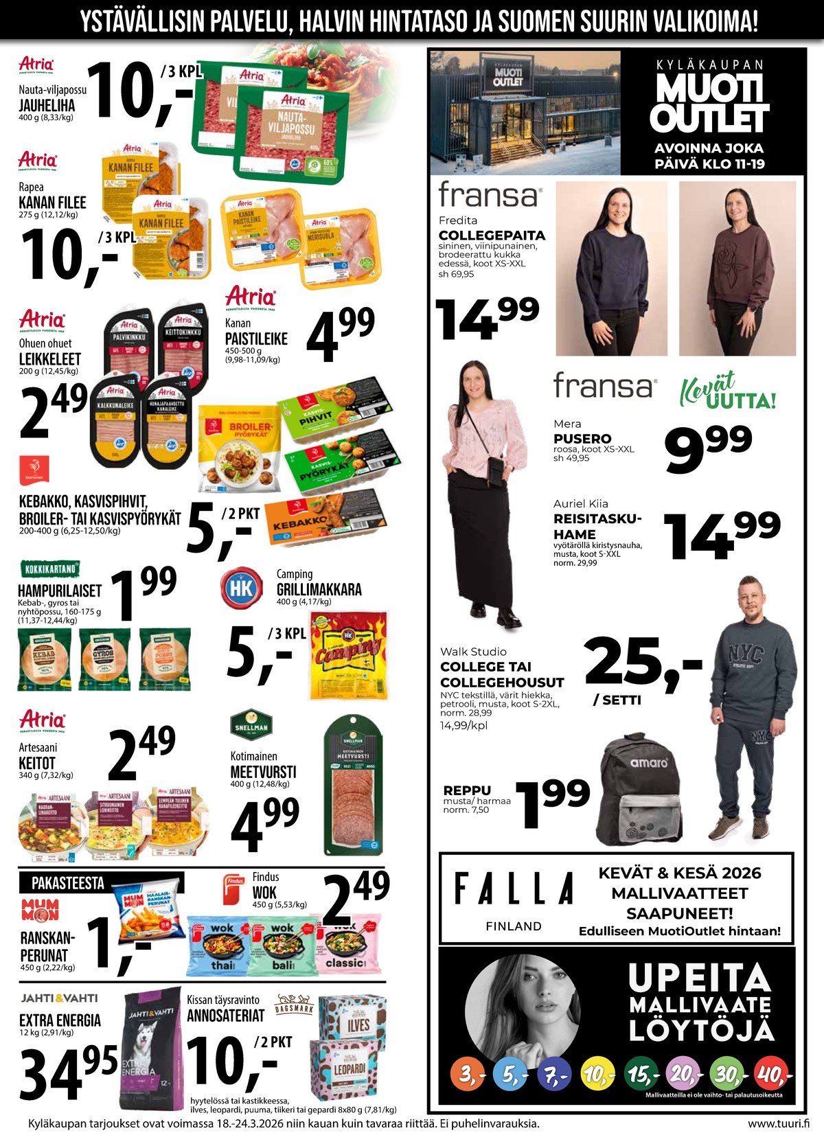 Katso ketjun Keskinen tarjouslehti viikolta 12 sivustolla Viikkotarjoukset.fi. Löydät monia hyviä tarjouksia erilaisista tuotteista. Lue tarjouslehti täältä! Sivu 6