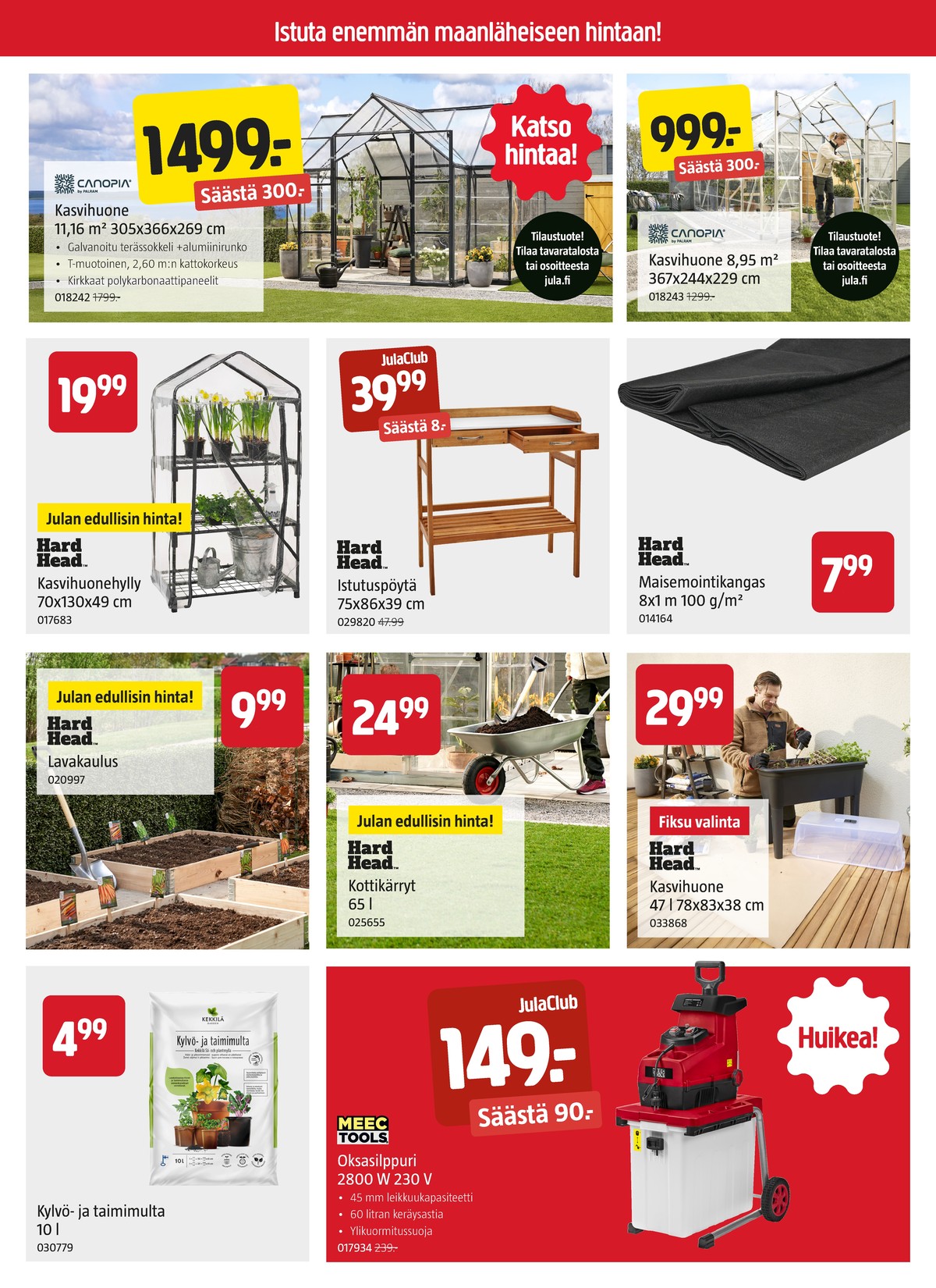 Katso ketjun Jula tarjouslehti viikolta 13 sivustolla Viikkotarjoukset.fi. Löydät monia hyviä tarjouksia erilaisista tuotteista. Lue tarjouslehti täältä! Sivu 2