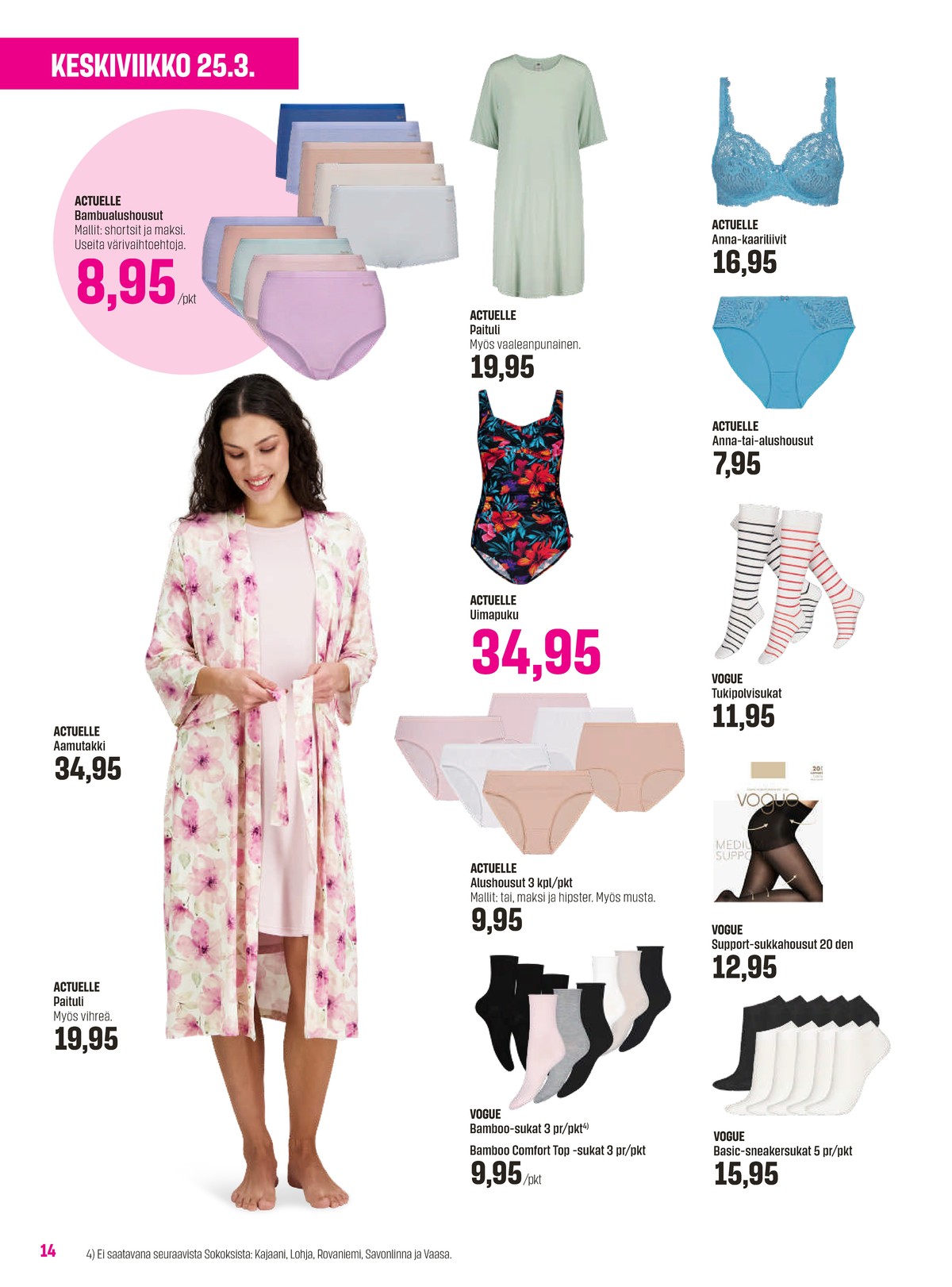 Katso ketjun Sokos tarjouslehti viikolta 13 sivustolla Viikkotarjoukset.fi. Löydät monia hyviä tarjouksia erilaisista tuotteista. Lue tarjouslehti täältä! Sivu 14