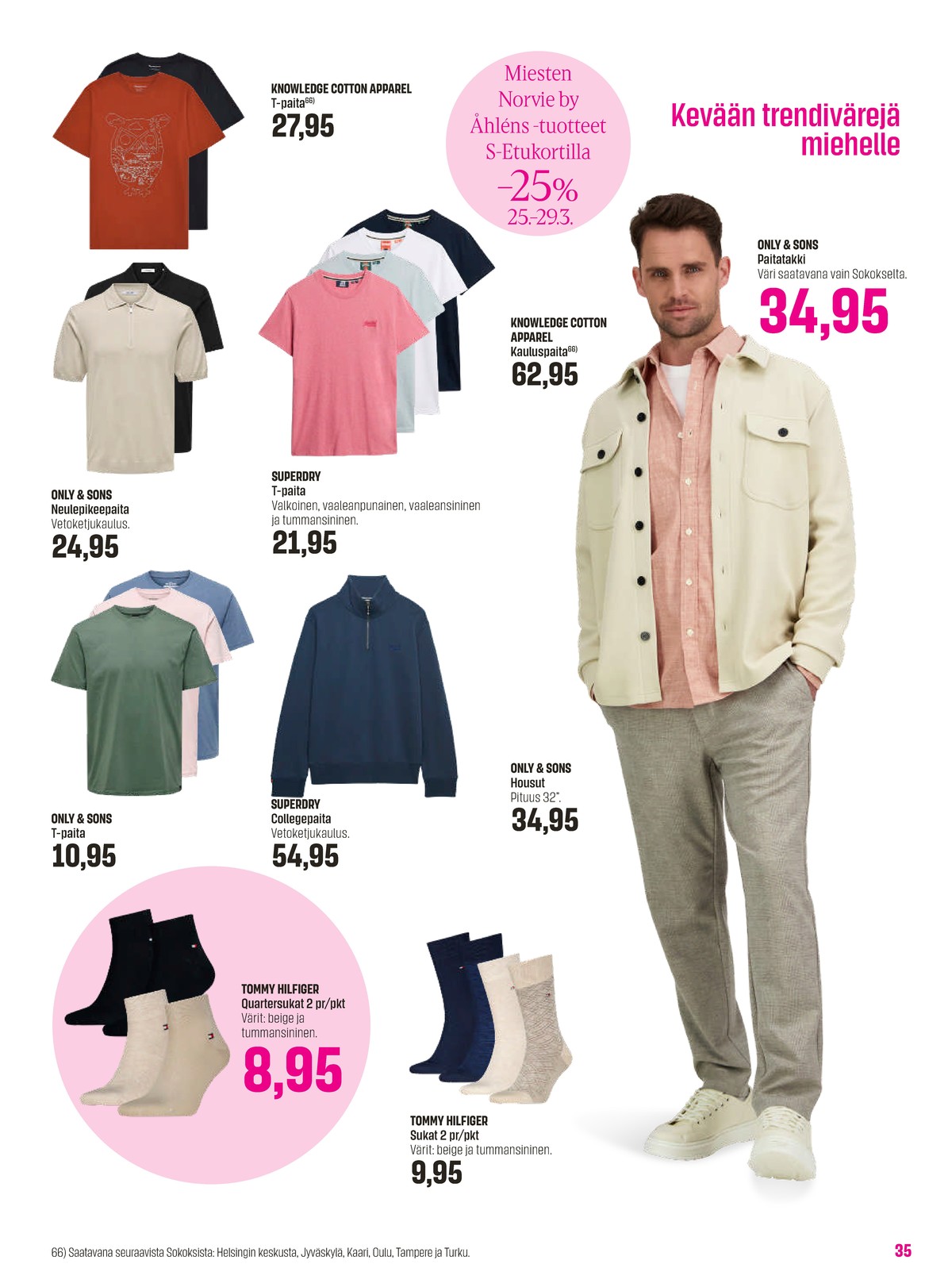 Katso ketjun Sokos tarjouslehti viikolta 13 sivustolla Viikkotarjoukset.fi. Löydät monia hyviä tarjouksia erilaisista tuotteista. Lue tarjouslehti täältä! Sivu 35