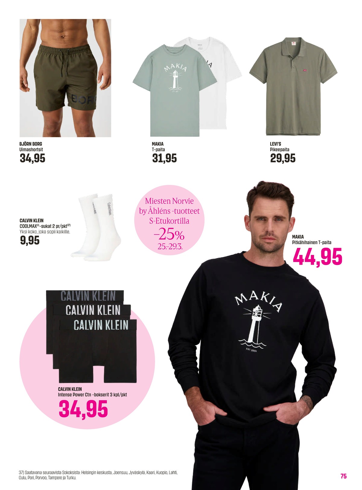 Katso ketjun Sokos tarjouslehti viikolta 13 sivustolla Viikkotarjoukset.fi. Löydät monia hyviä tarjouksia erilaisista tuotteista. Lue tarjouslehti täältä! Sivu 75