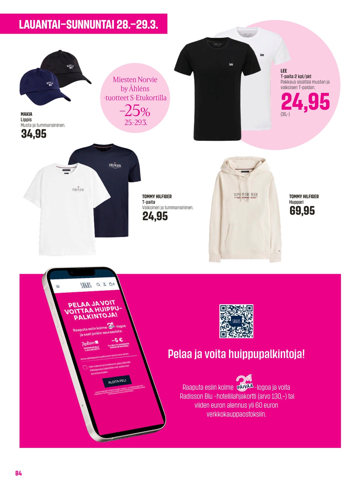 Katso ketjun Sokos tarjouslehti viikolta 13 sivustolla Viikkotarjoukset.fi. Löydät monia hyviä tarjouksia erilaisista tuotteista. Lue tarjouslehti täältä! Sivu 84