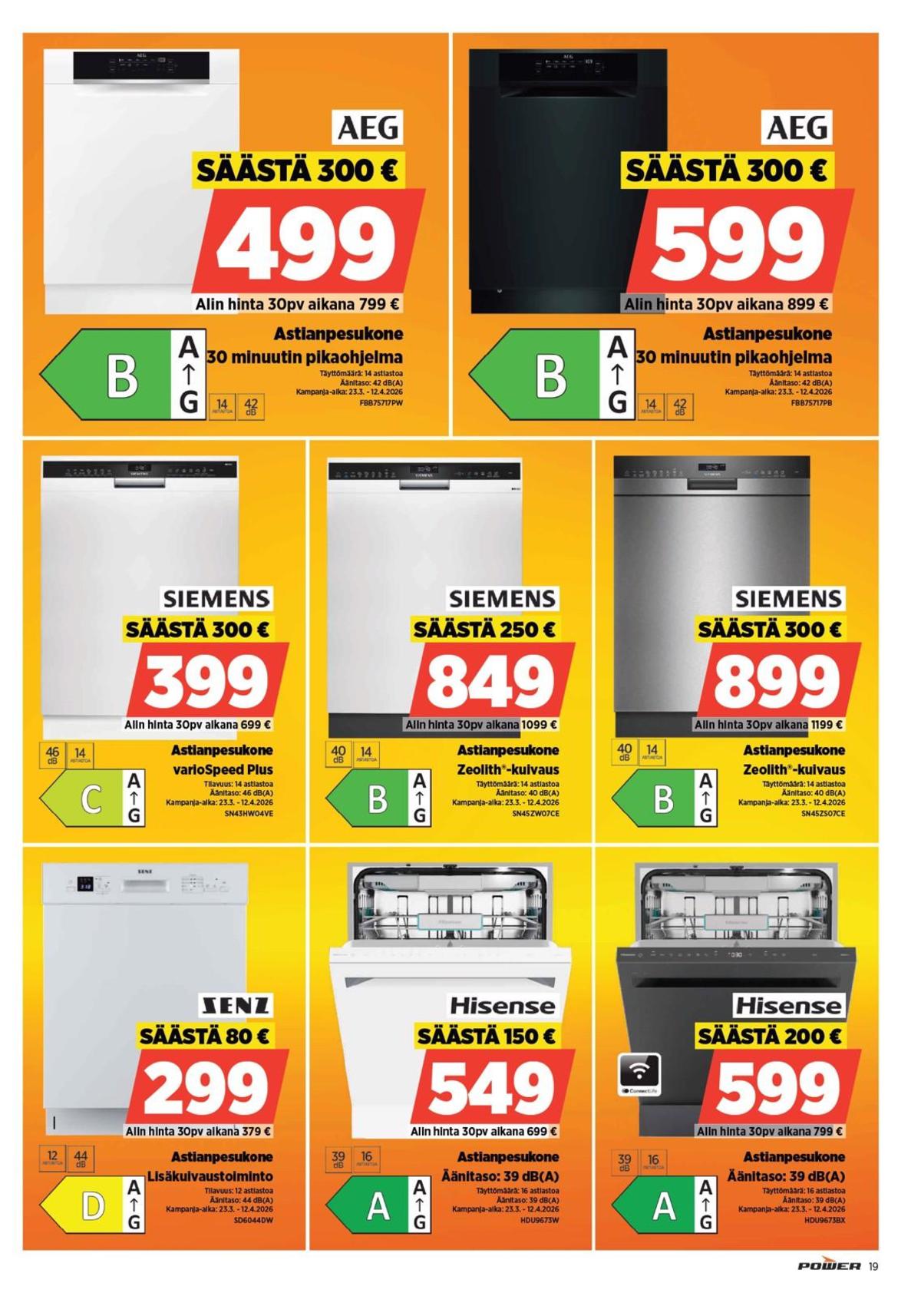 Katso ketjun Power tarjouslehti viikolta 13 sivustolla Viikkotarjoukset.fi. Löydät monia hyviä tarjouksia erilaisista tuotteista. Lue tarjouslehti täältä! Sivu 20