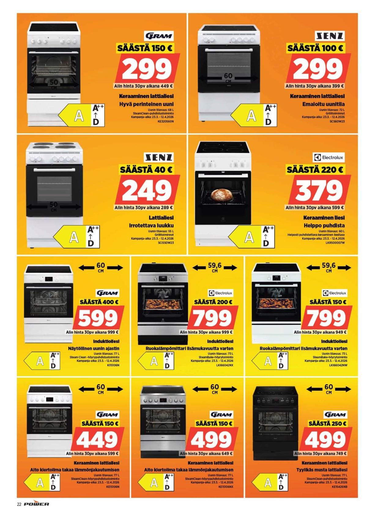 Katso ketjun Power tarjouslehti viikolta 13 sivustolla Viikkotarjoukset.fi. Löydät monia hyviä tarjouksia erilaisista tuotteista. Lue tarjouslehti täältä! Sivu 23