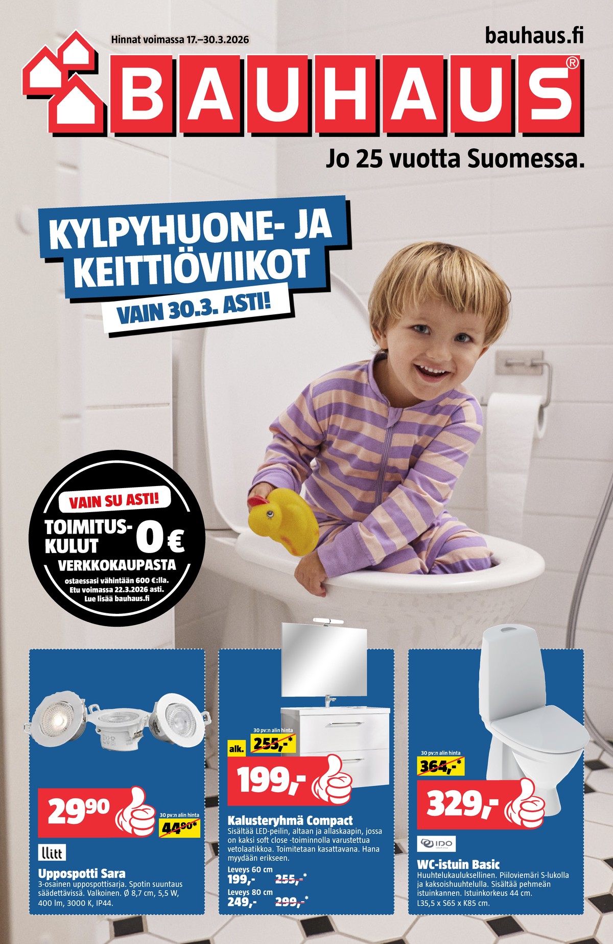 Katso ketjun Bauhaus tarjouslehti viikolta 13 sivustolla Viikkotarjoukset.fi. Löydät monia hyviä tarjouksia erilaisista tuotteista. Lue tarjouslehti täältä! Sivu 1