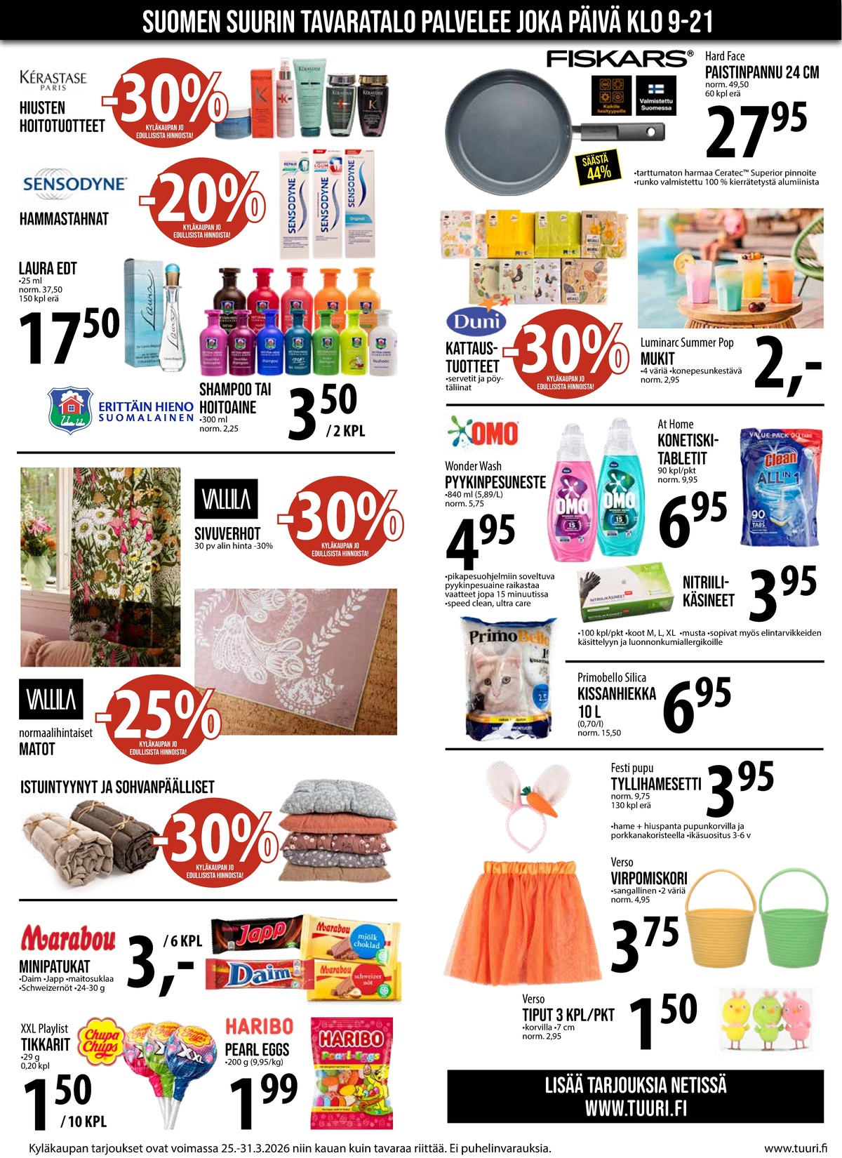 Katso ketjun Keskinen tarjouslehti viikolta 13 sivustolla Viikkotarjoukset.fi. Löydät monia hyviä tarjouksia erilaisista tuotteista. Lue tarjouslehti täältä! Sivu 2