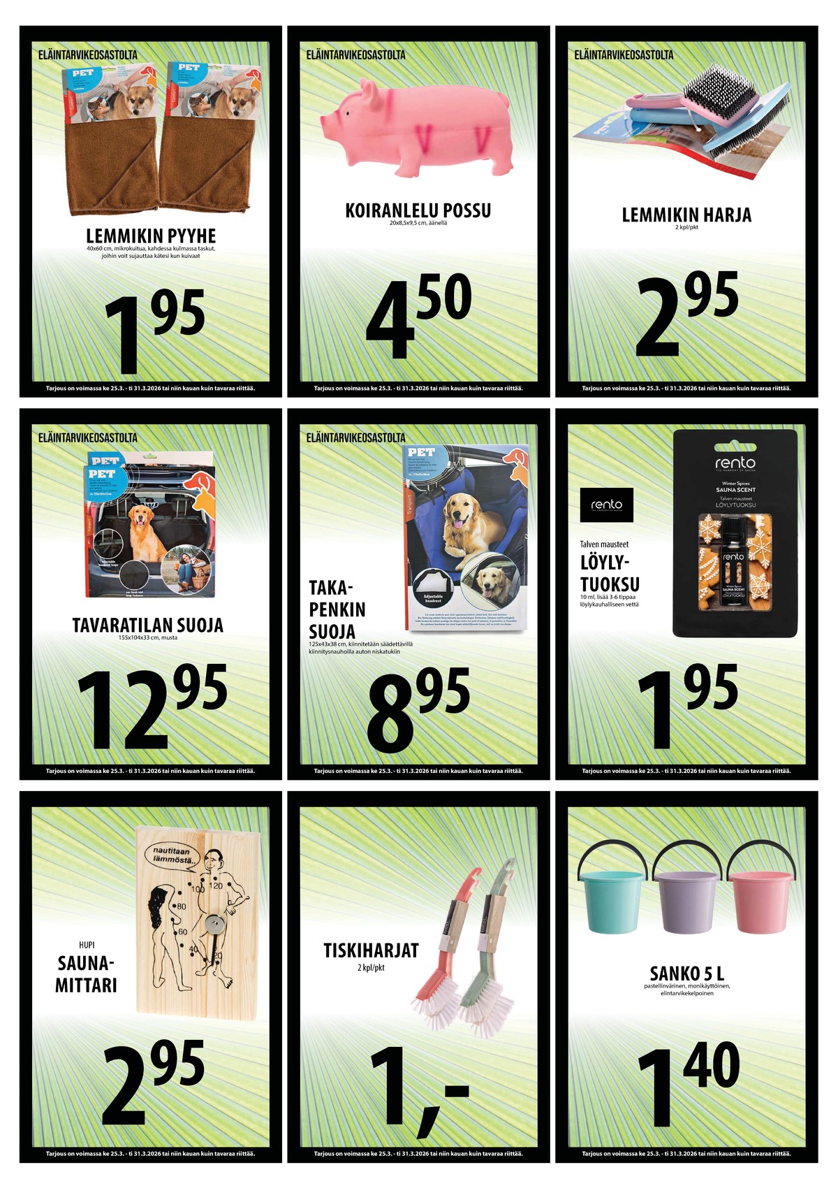 Katso ketjun Keskinen tarjouslehti viikolta 13 sivustolla Viikkotarjoukset.fi. Löydät monia hyviä tarjouksia erilaisista tuotteista. Lue tarjouslehti täältä! Sivu 11