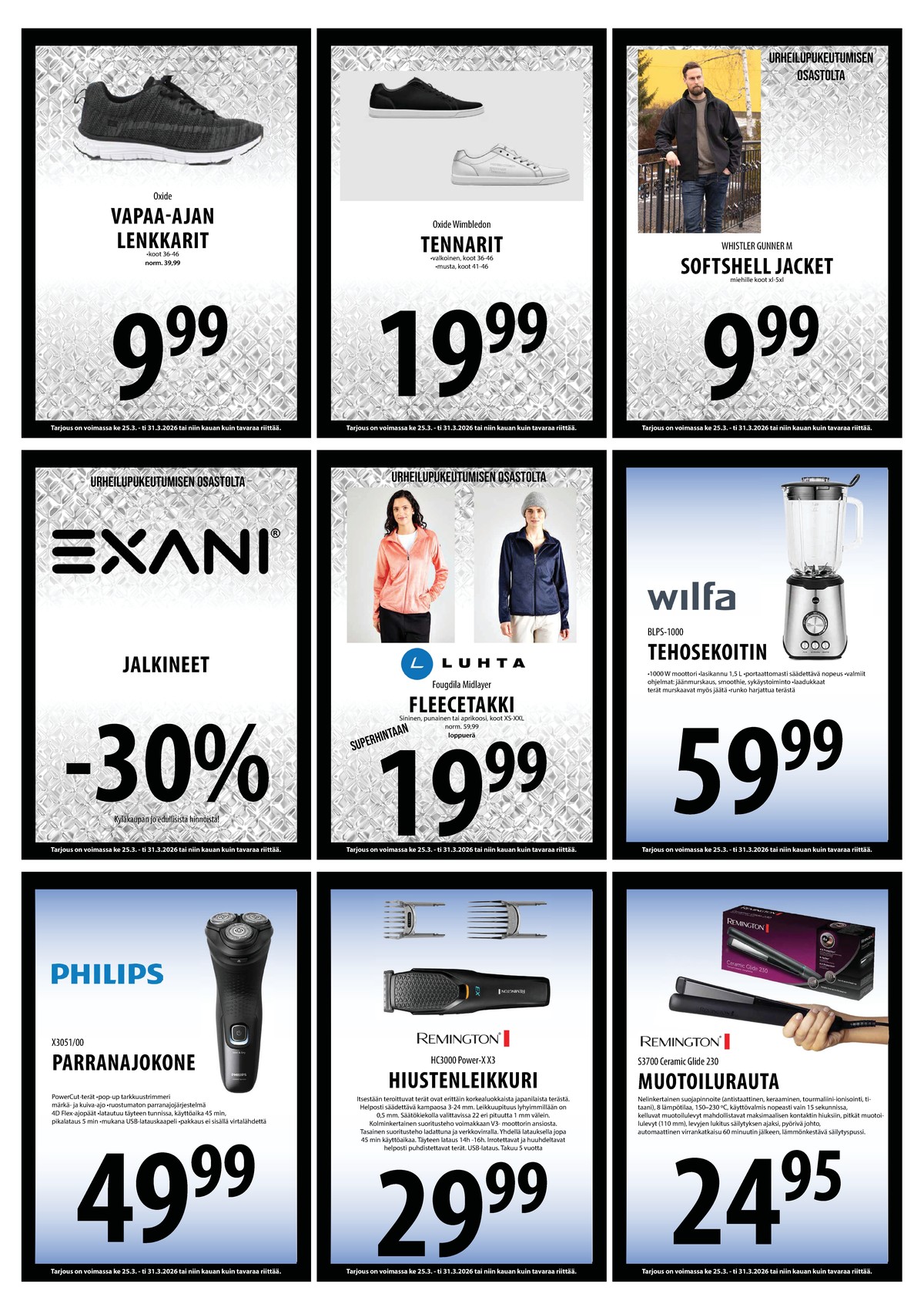 Katso ketjun Keskinen tarjouslehti viikolta 13 sivustolla Viikkotarjoukset.fi. Löydät monia hyviä tarjouksia erilaisista tuotteista. Lue tarjouslehti täältä! Sivu 18