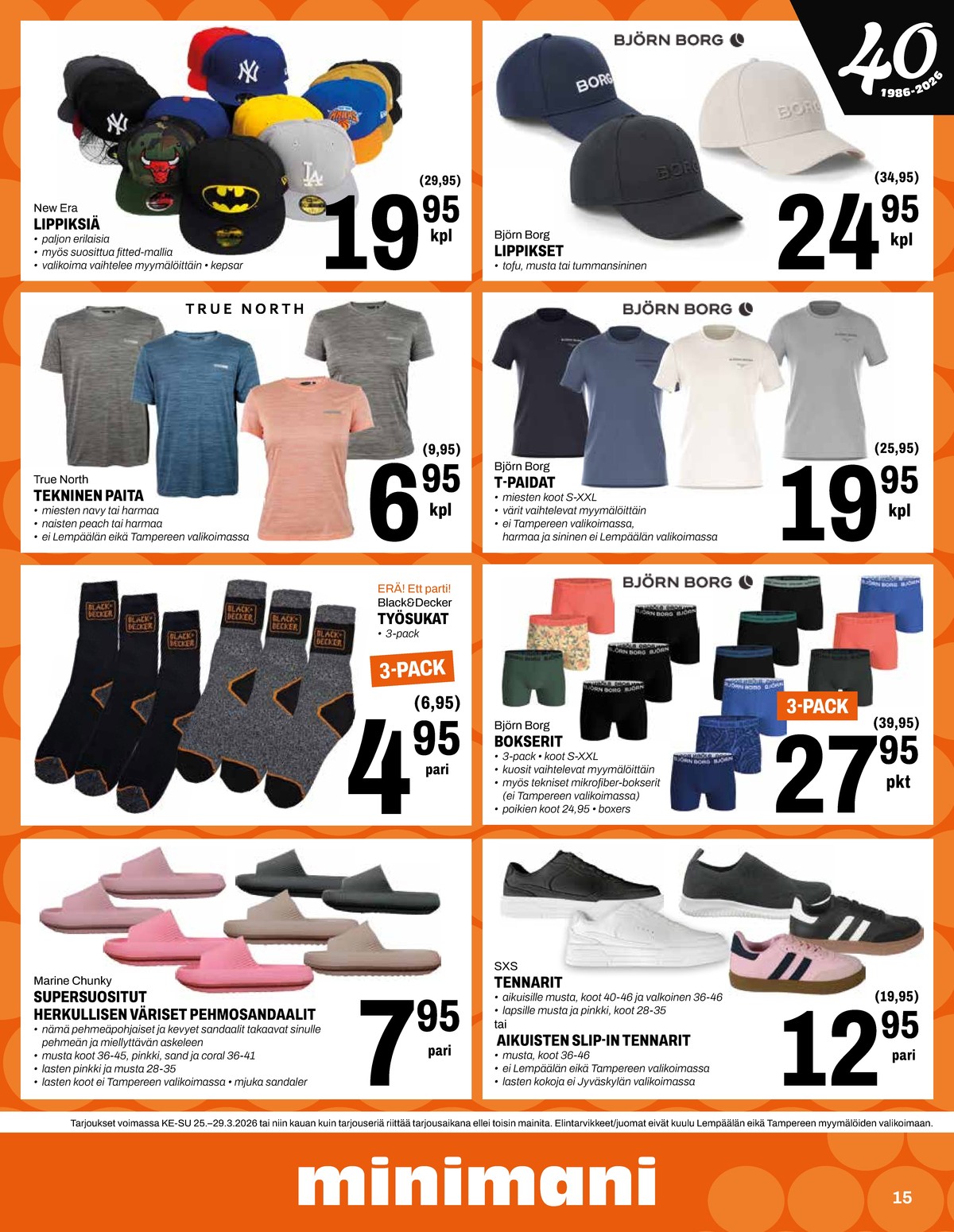 Katso ketjun Minimani tarjouslehti viikolta 13 sivustolla Viikkotarjoukset.fi. Löydät monia hyviä tarjouksia erilaisista tuotteista. Lue tarjouslehti täältä! Sivu 15