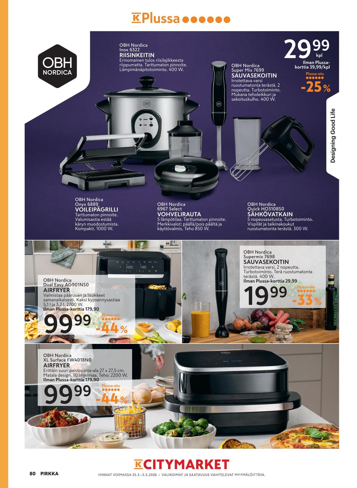 Katso ketjun K-Citymarket tarjouslehti viikolta 13 sivustolla Viikkotarjoukset.fi. Löydät monia hyviä tarjouksia erilaisista tuotteista. Lue tarjouslehti täältä! Sivu 8