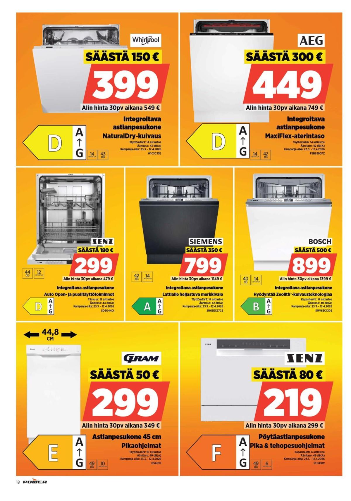 Katso ketjun Power tarjouslehti viikolta 14 sivustolla Viikkotarjoukset.fi. Löydät monia hyviä tarjouksia erilaisista tuotteista. Lue tarjouslehti täältä! Sivu 18